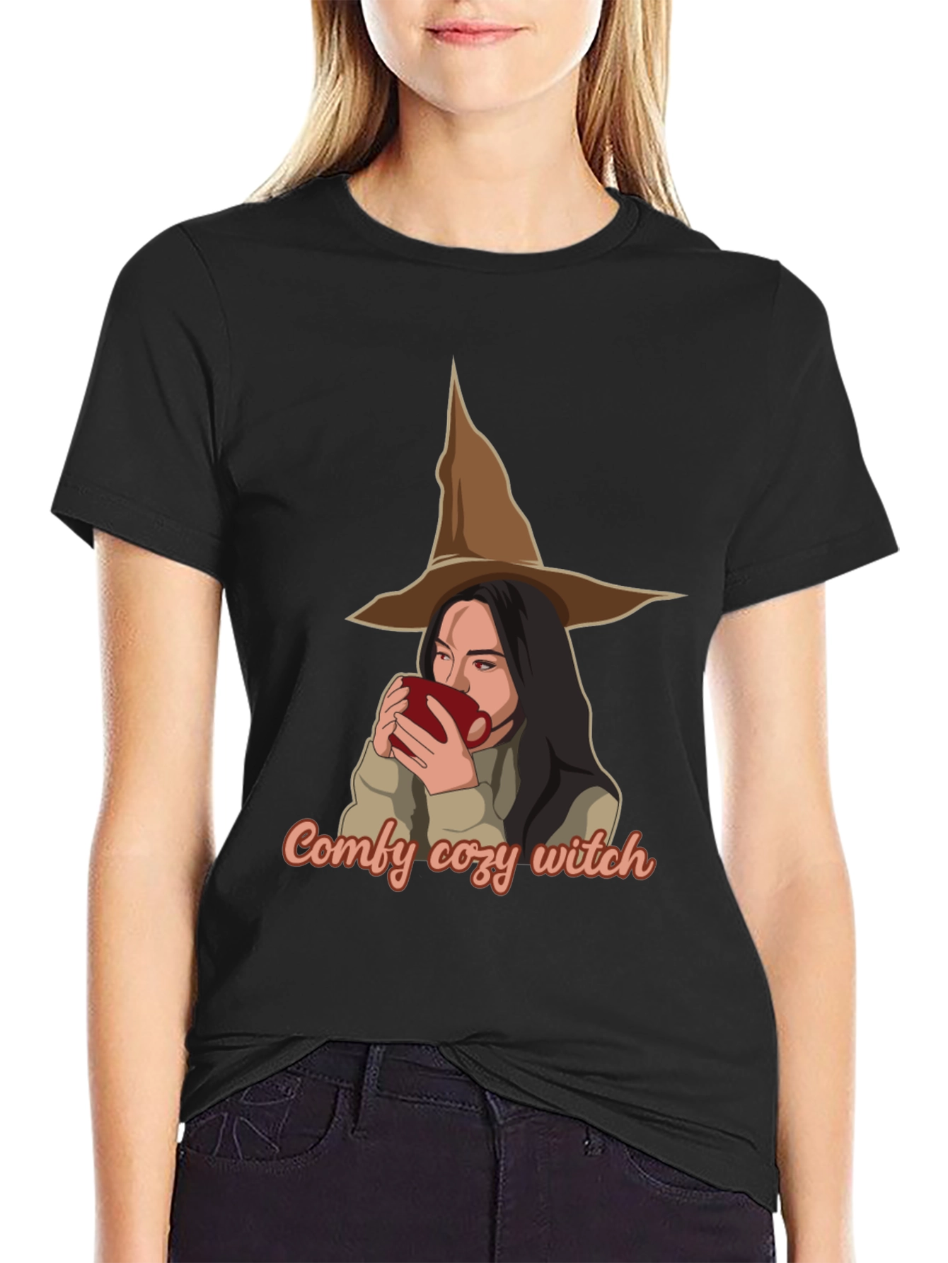 Comfy Cozy Witch T-Shirt - Halloween Ready