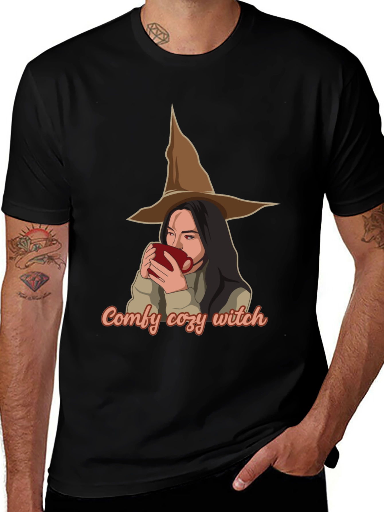 Comfy Cozy Witch T-Shirt - Halloween Ready