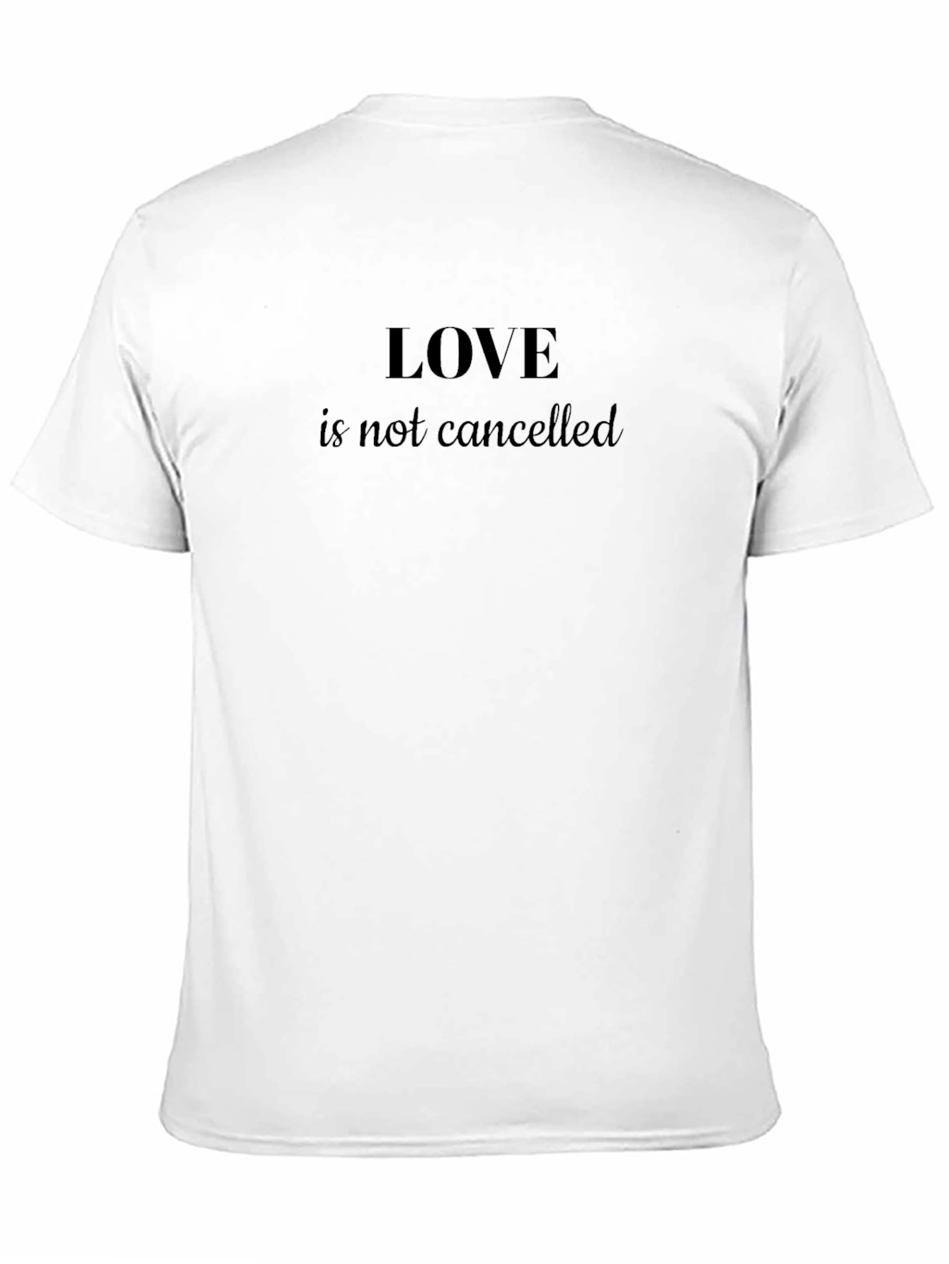 Love Is Not Cancelled Black Tee
