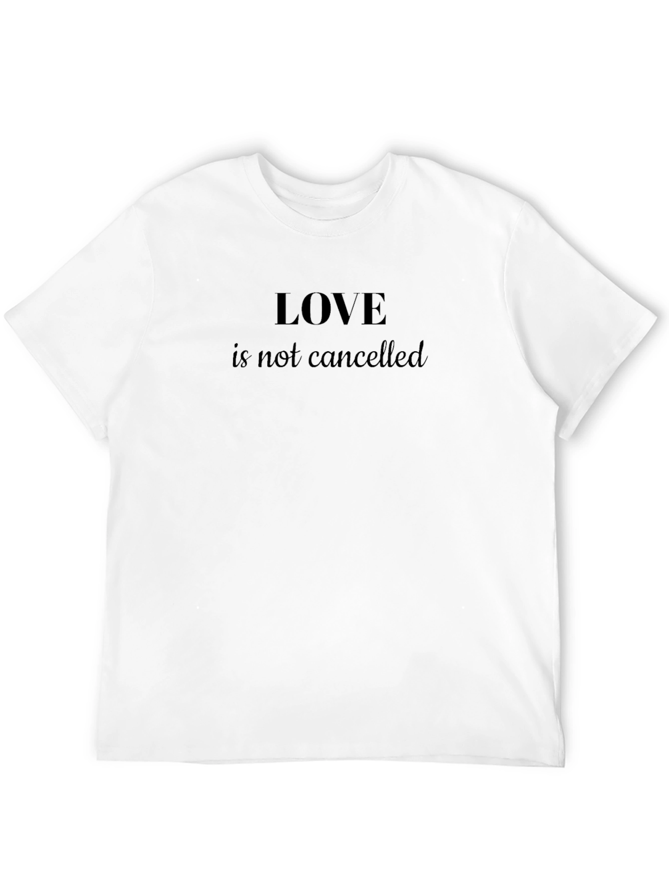 Love Is Not Cancelled Black Tee