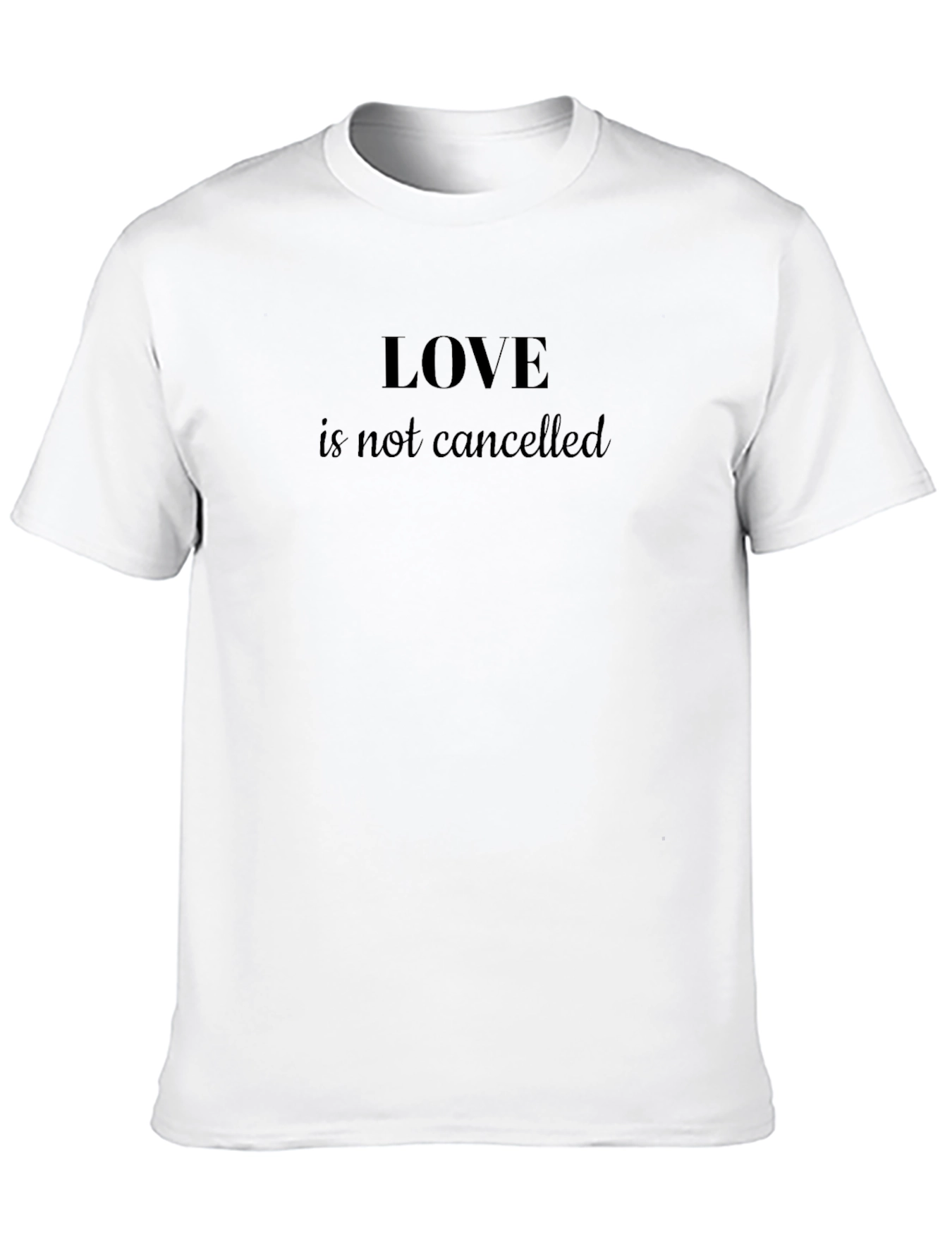 Love Is Not Cancelled Black Tee