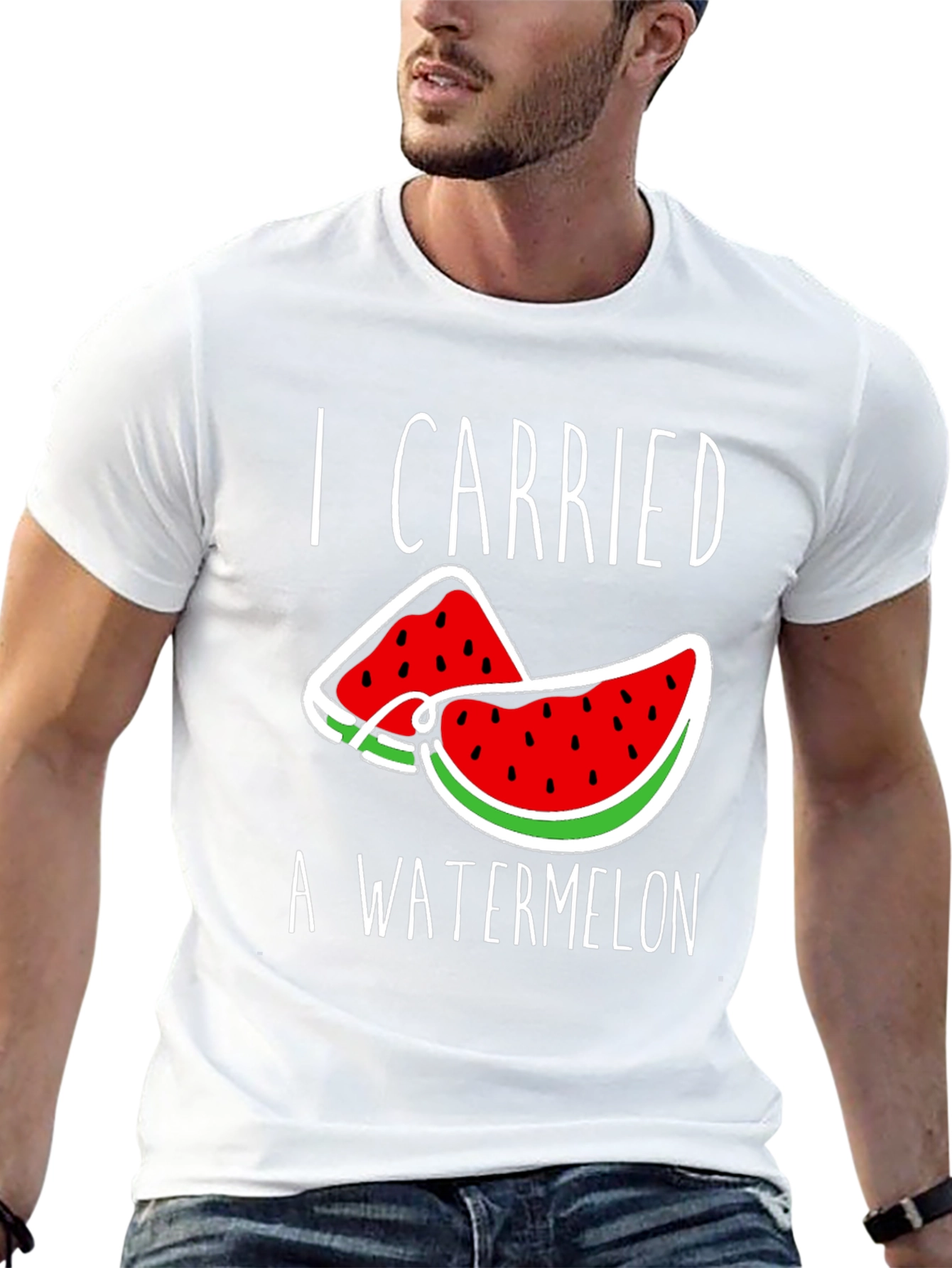 I Carried a Watermelon T-Shirt - Funny Summer Tee