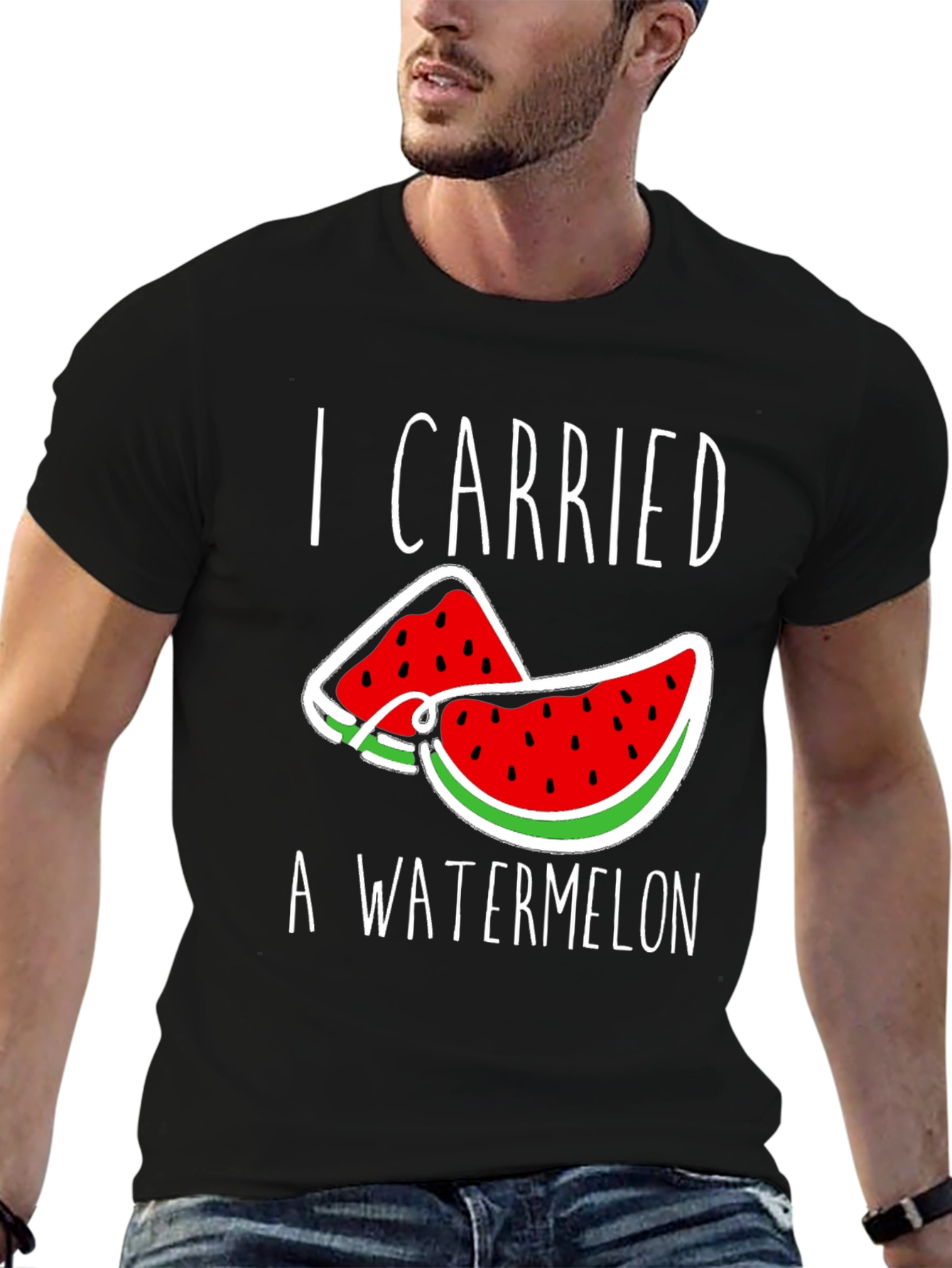 I Carried a Watermelon T-Shirt - Funny Summer Tee