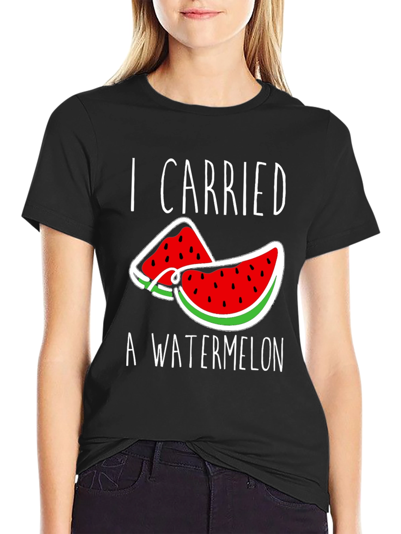 I Carried a Watermelon T-Shirt - Funny Summer Tee
