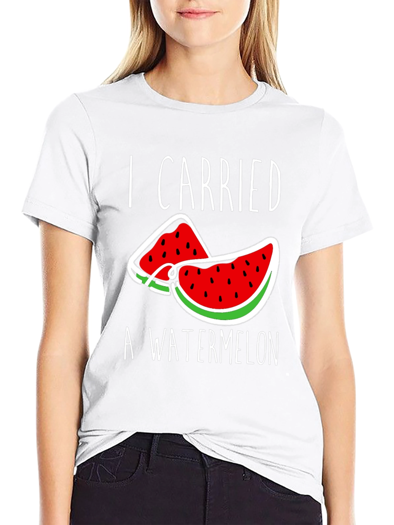 I Carried a Watermelon T-Shirt - Funny Summer Tee