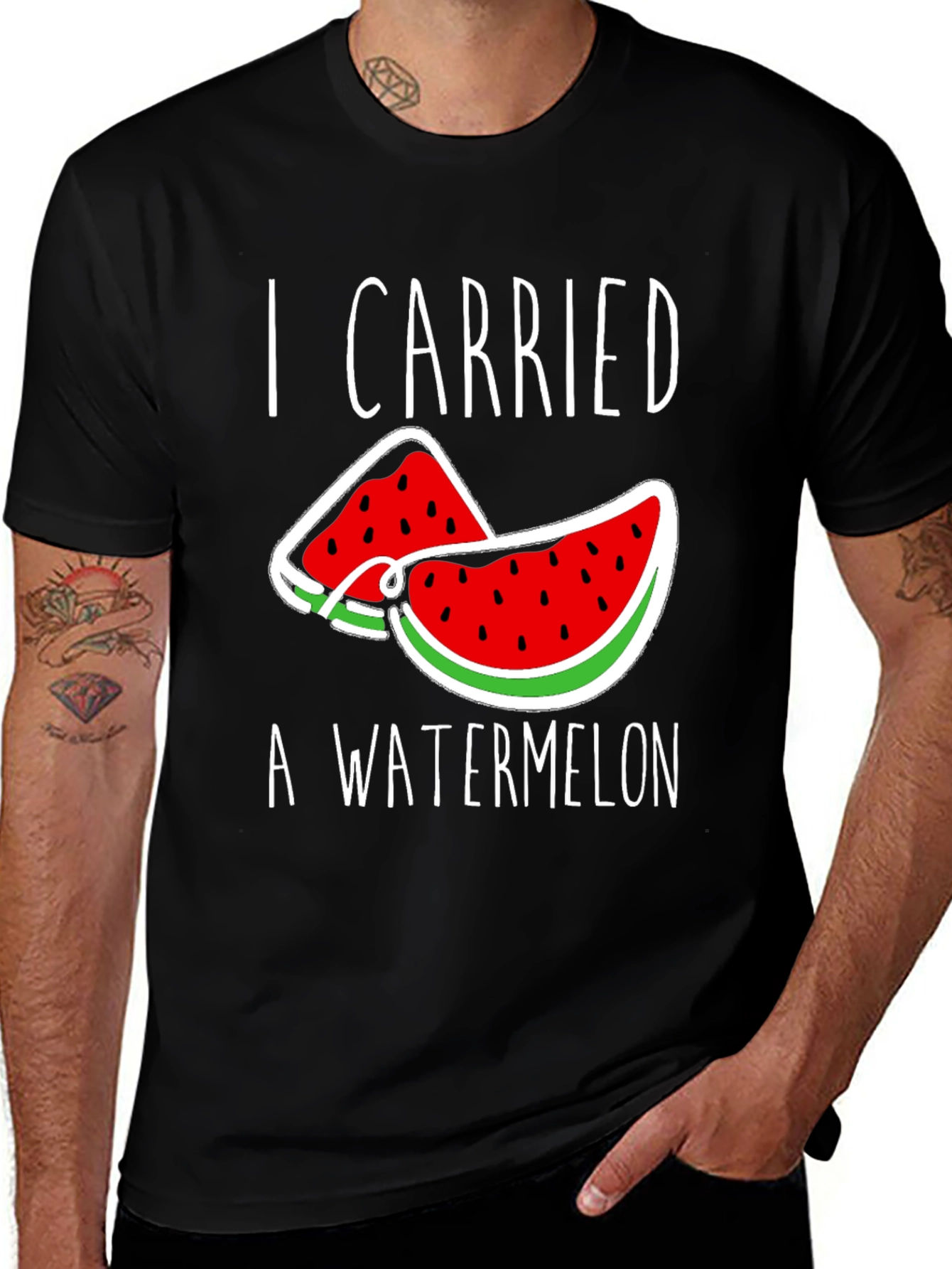 I Carried a Watermelon T-Shirt - Funny Summer Tee
