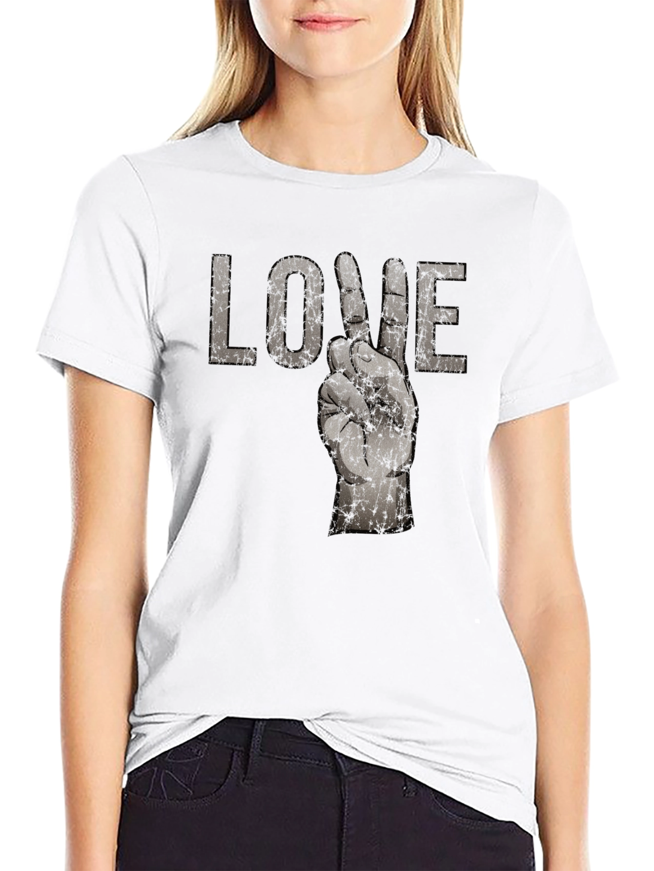 LOVE Hand Sign T-Shirt Graphic Tee