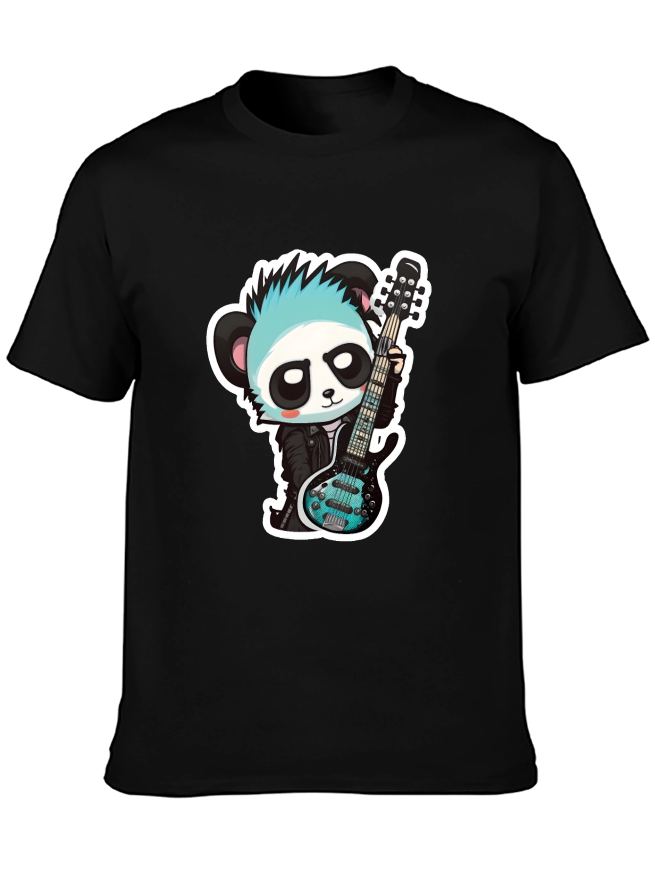 Panda Guitarist Graphic T-Shirt