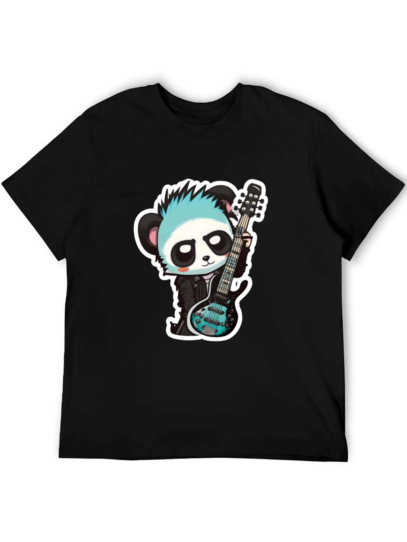 Panda Guitarist Graphic T-Shirt