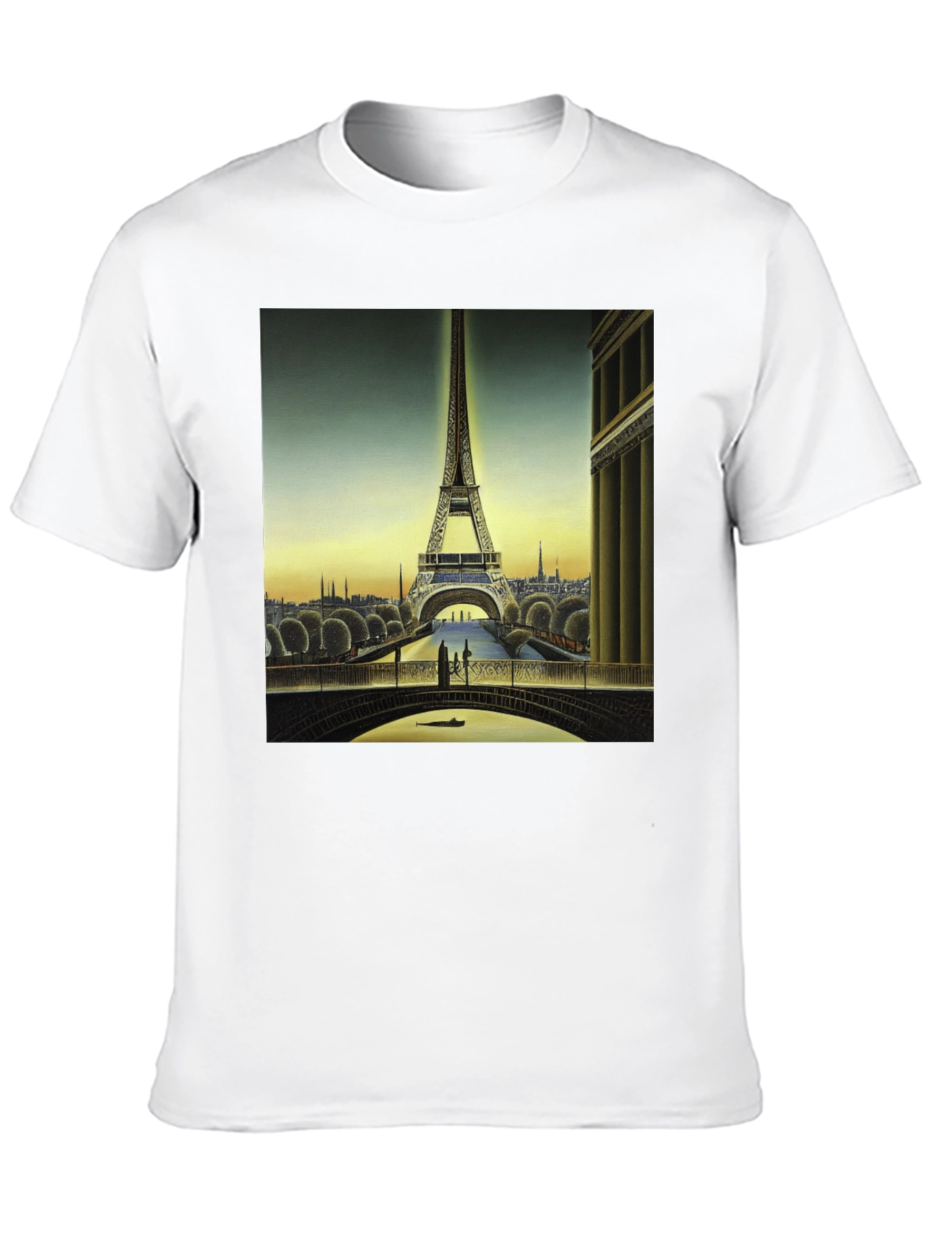 Paris Eiffel Tower Graphic Tee - Classic Black T-Shirt