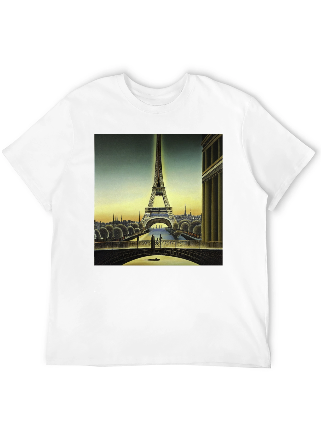 Paris Eiffel Tower Graphic Tee - Classic Black T-Shirt