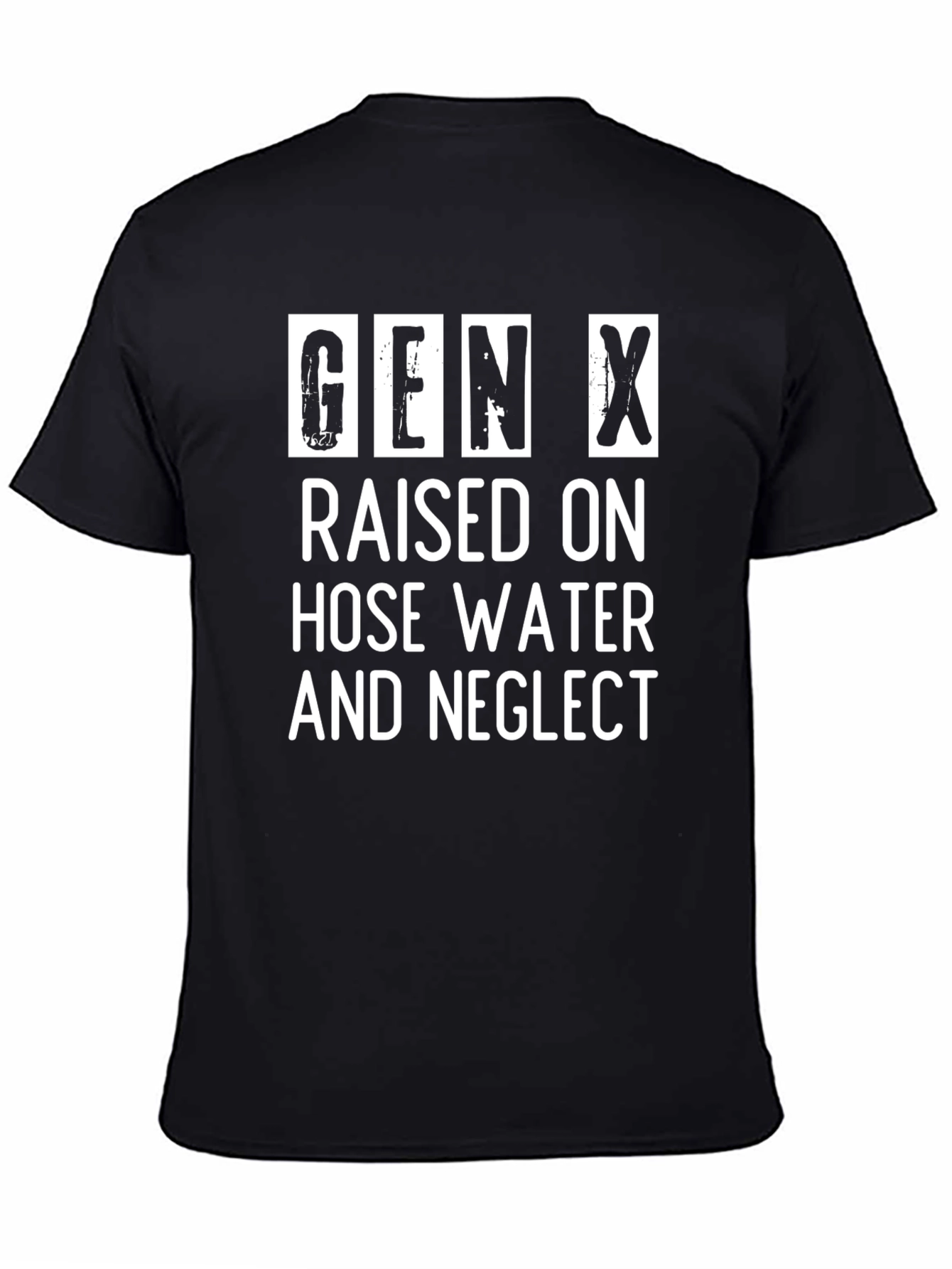Gen X Hose Water & Neglect Black Graphic Tee
