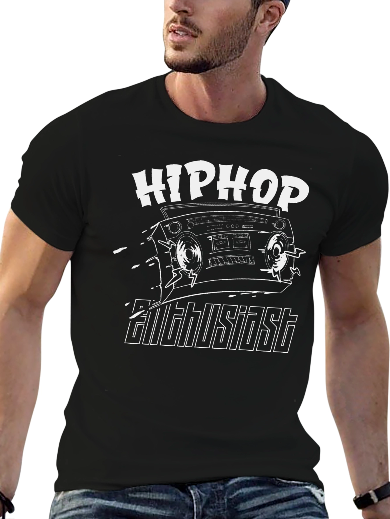 Hip Hop Enthusiast Graphic T-Shirt