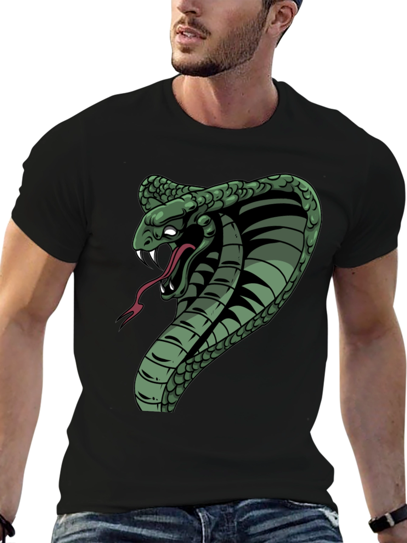 Cobra Graphic Tee - Mens Black T-Shirt