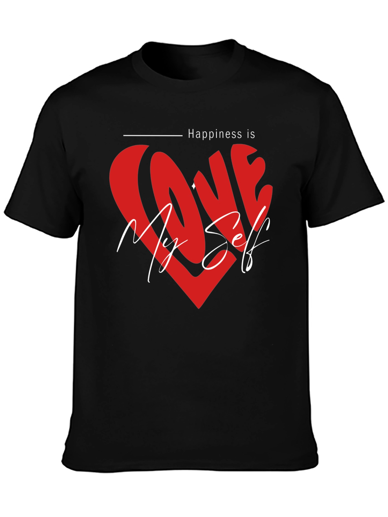 Love Myself Graphic Tee - Happiness T-Shirt