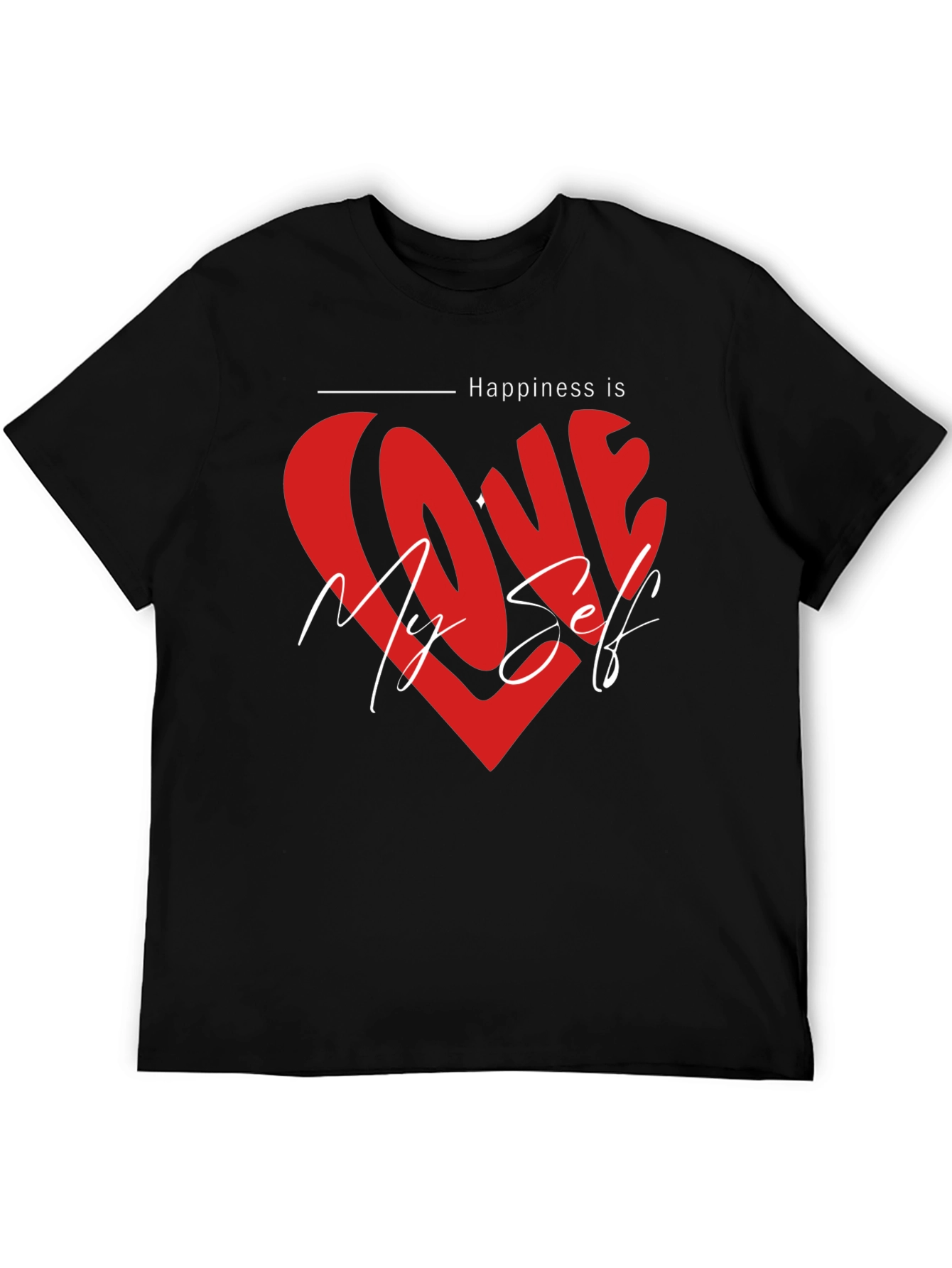 Love Myself Graphic Tee - Happiness T-Shirt