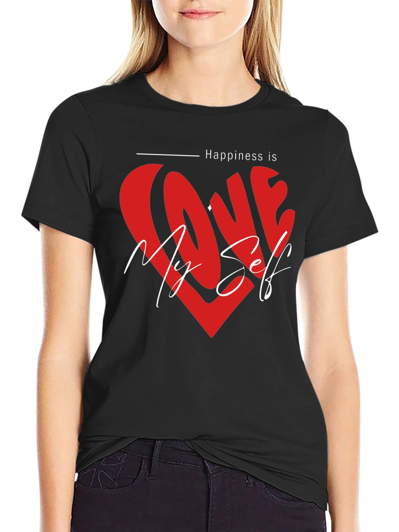 Love Myself Graphic Tee - Happiness T-Shirt