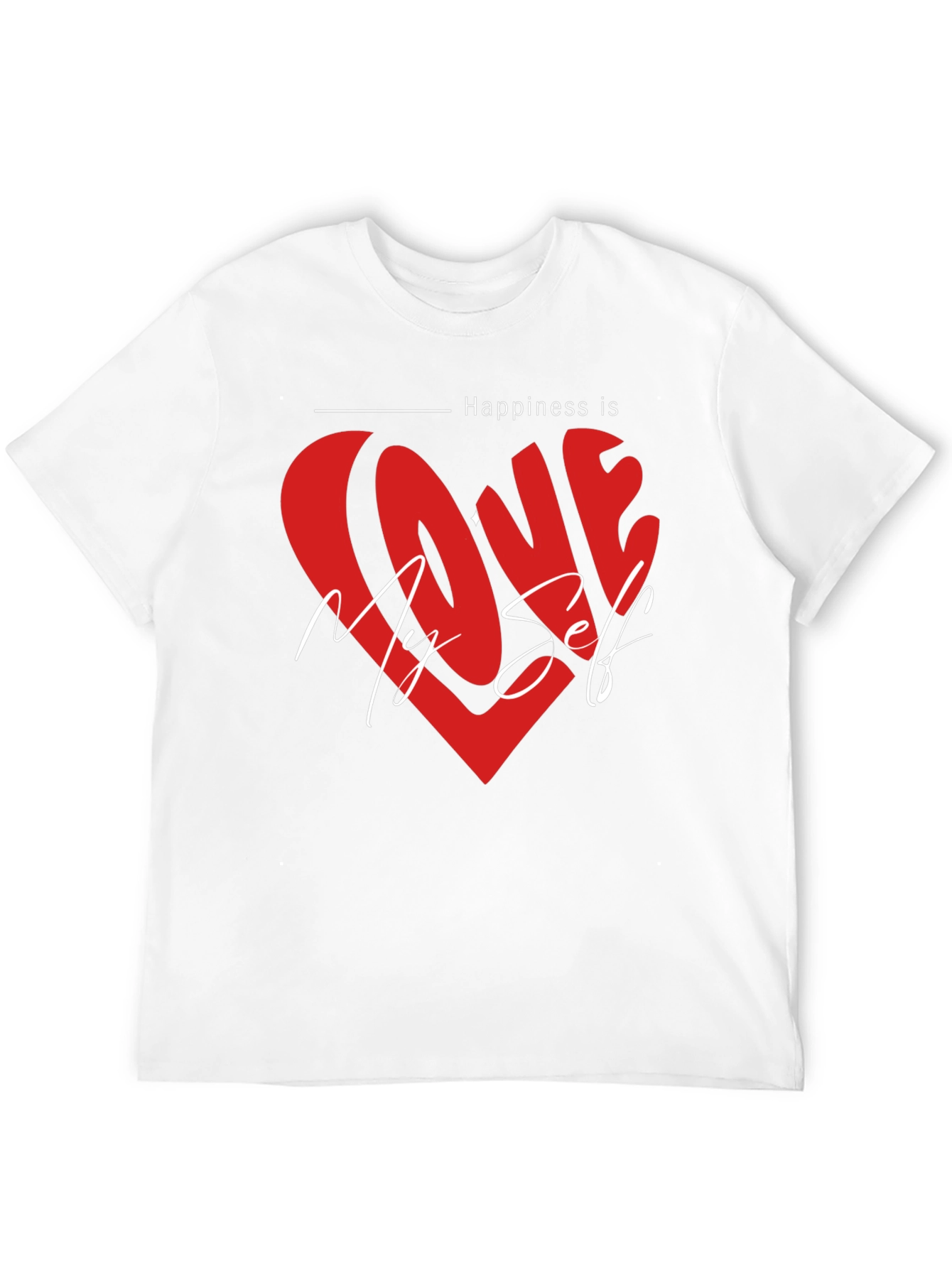 Love Myself Graphic Tee - Happiness T-Shirt