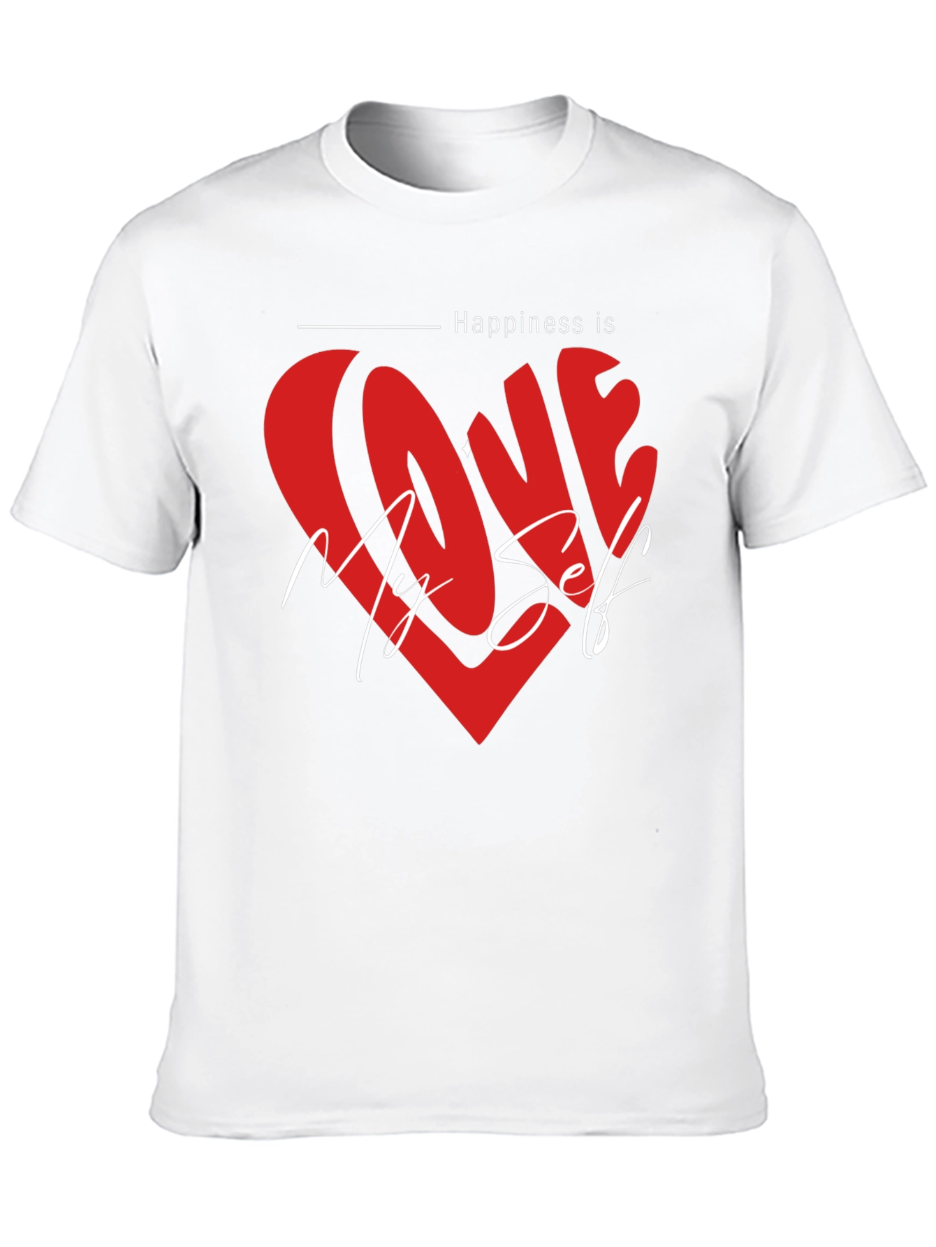 Love Myself Graphic Tee - Happiness T-Shirt