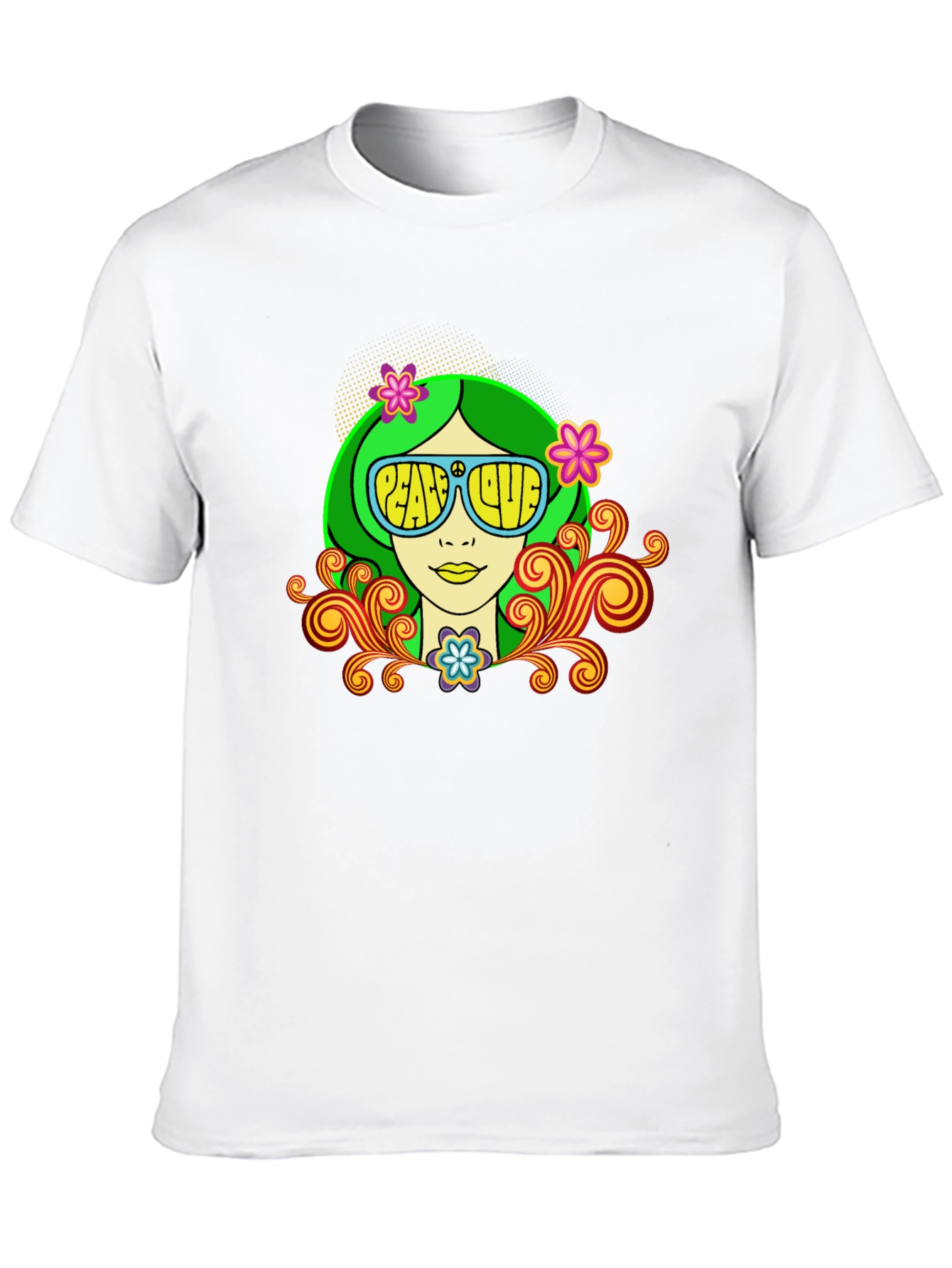 Peace & Love Retro Graphic Tee