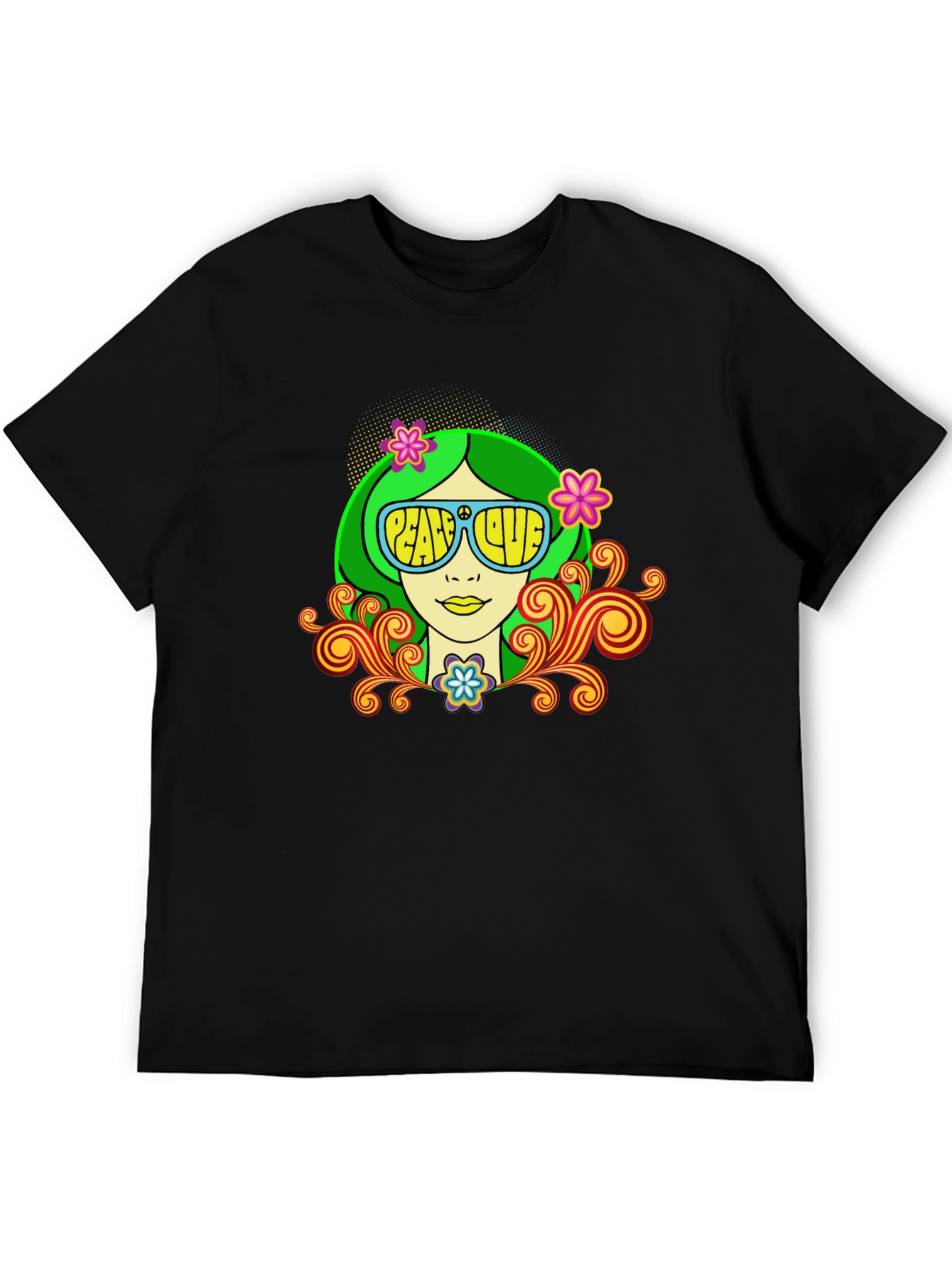 Peace & Love Retro Graphic Tee