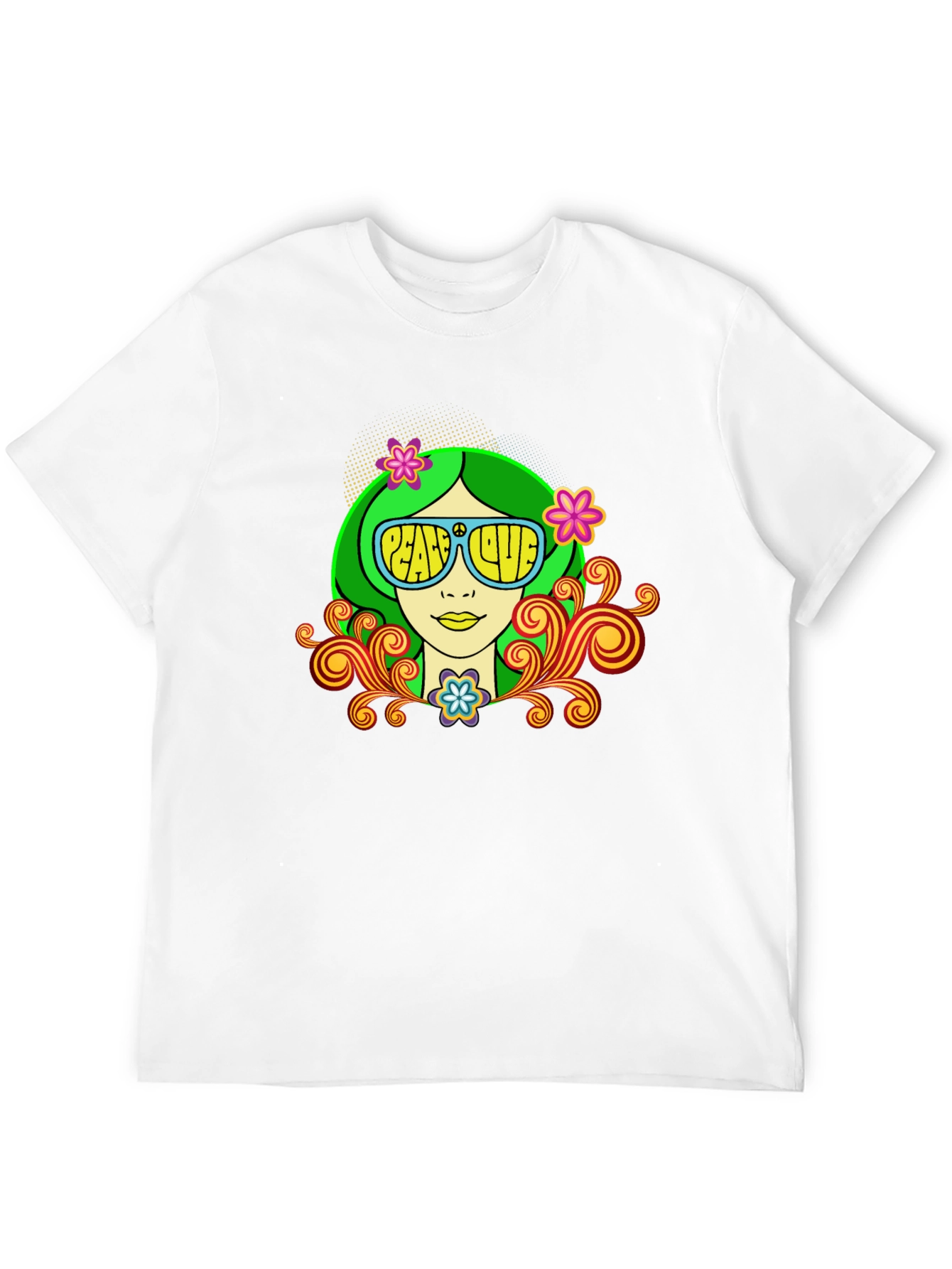 Peace & Love Retro Graphic Tee
