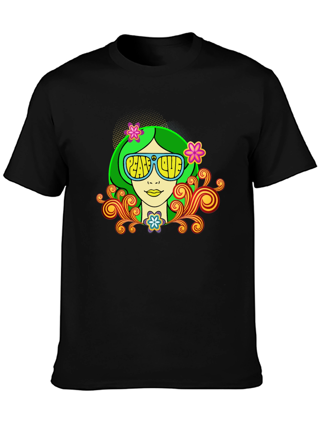 Peace & Love Retro Graphic Tee