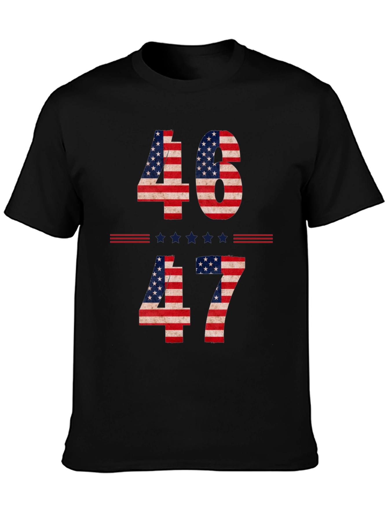 46 to 47 American Flag Graphic Tee