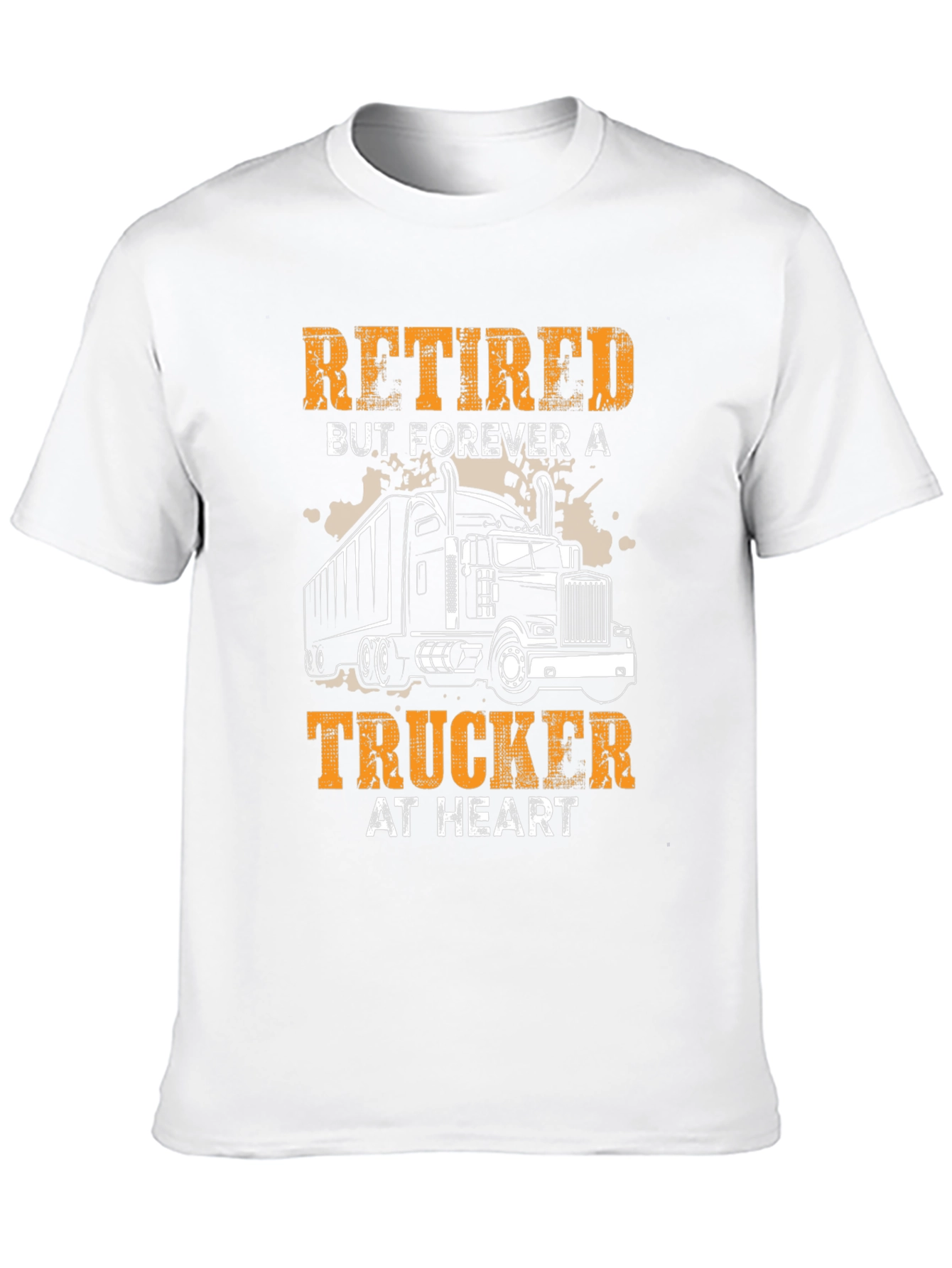 Retired Trucker T-Shirt: Forever at Heart!