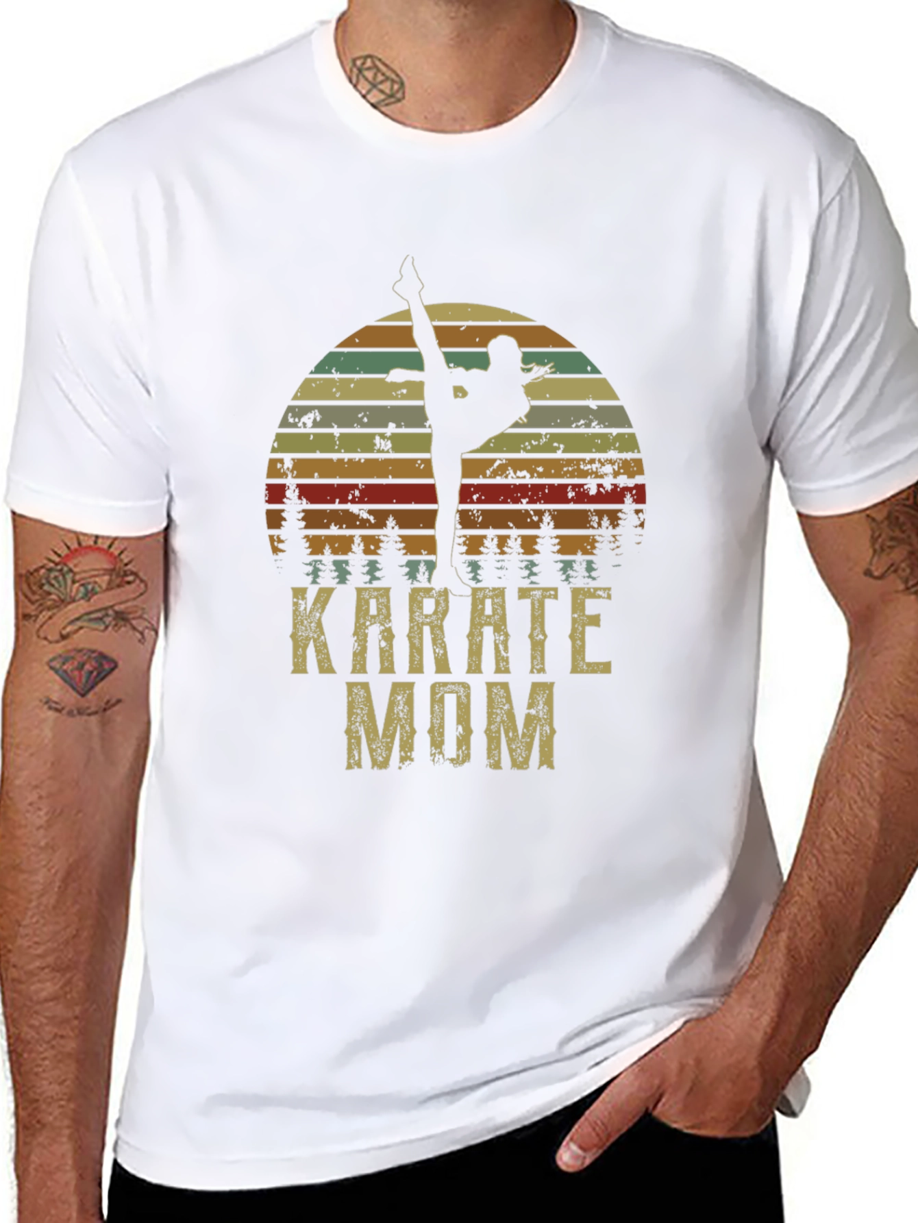 Karate Mom Graphic Tee - Martial Arts T-Shirt