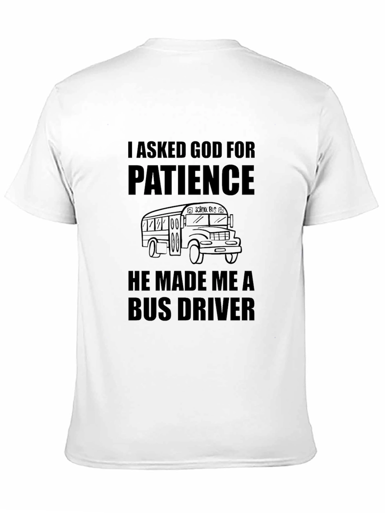 Bus Driver Patience Graphic Tee - Black