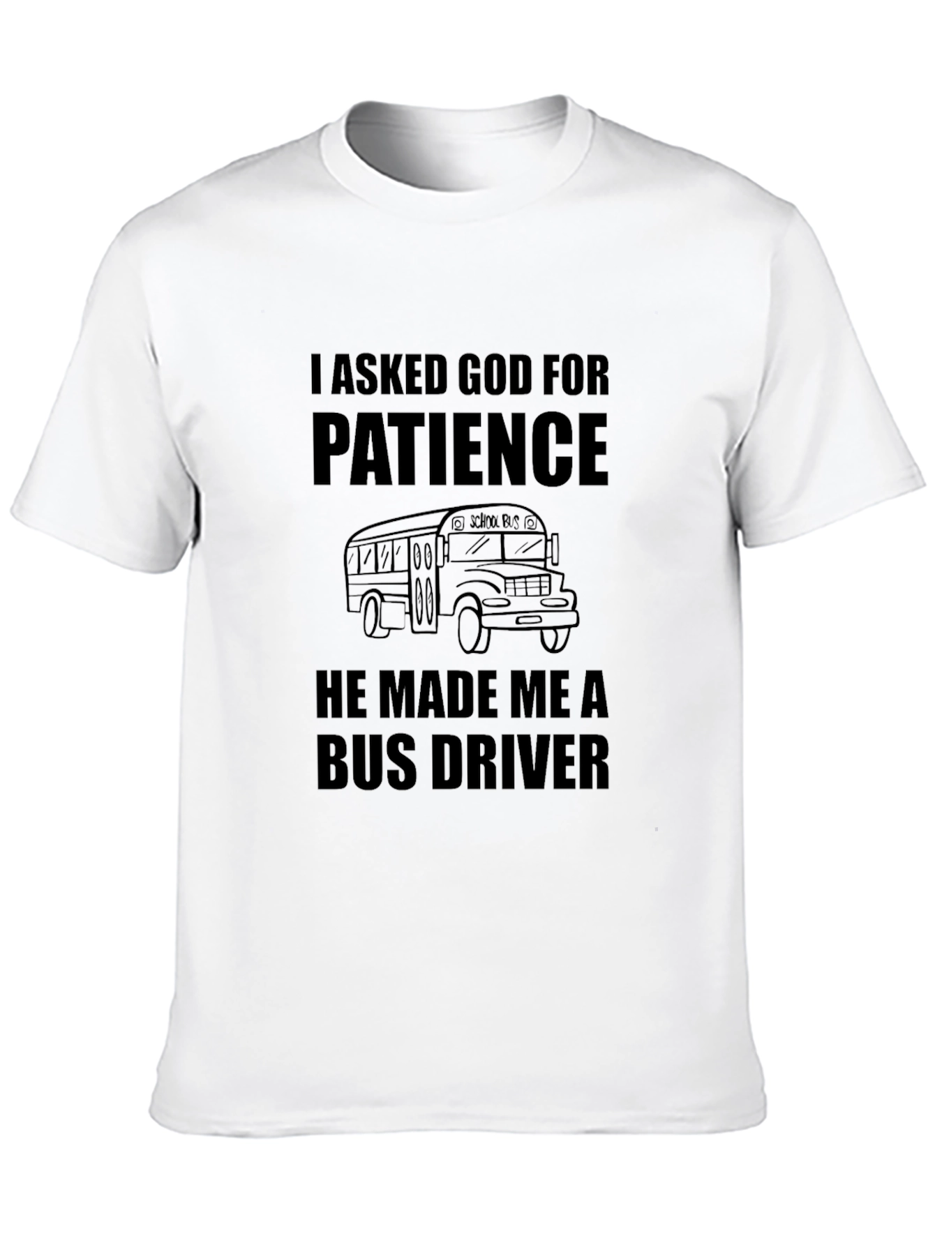 Bus Driver Patience Graphic Tee - Black