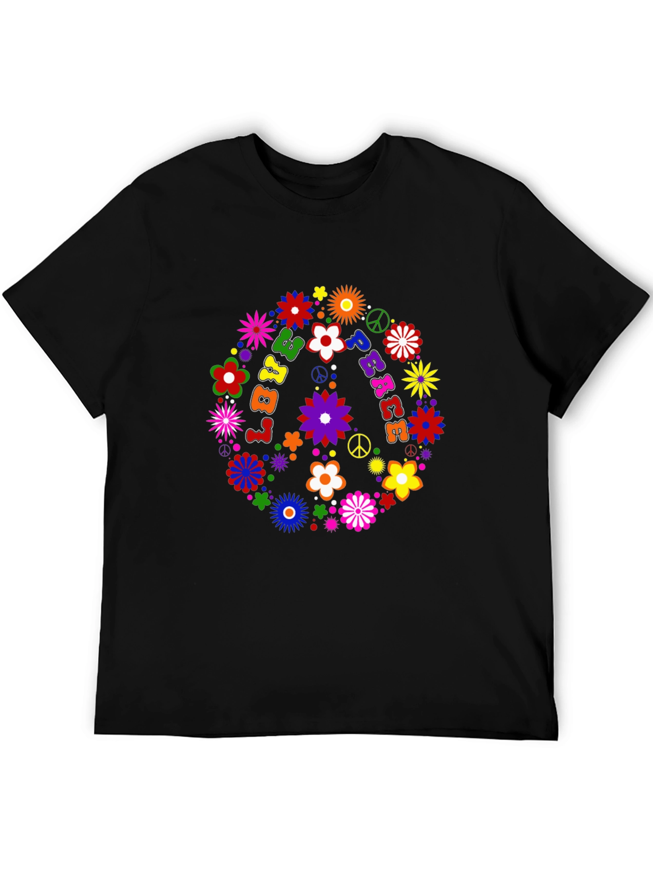 Peace Love Flowers Graphic Tee