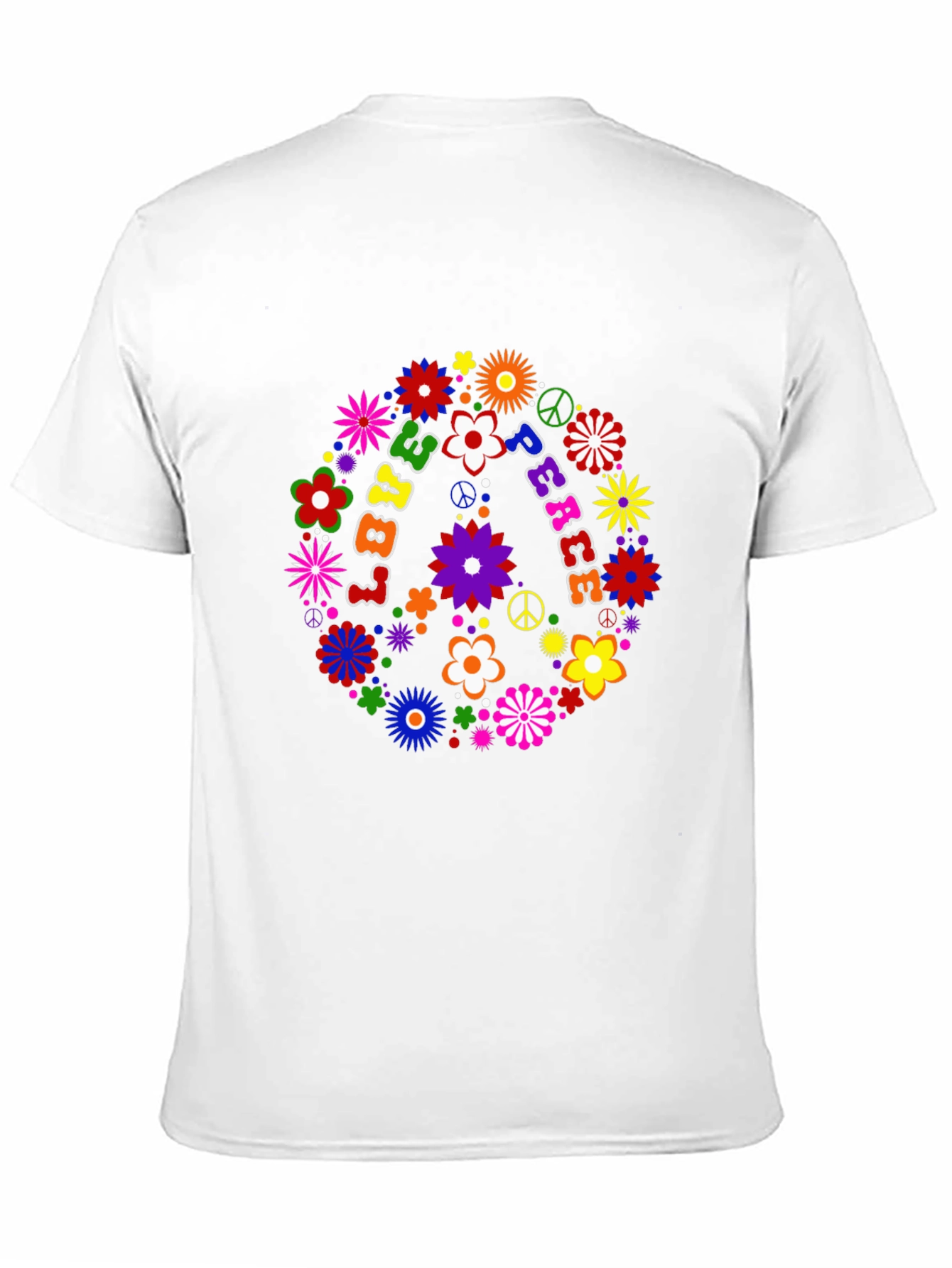 Peace Love Flowers Graphic Tee