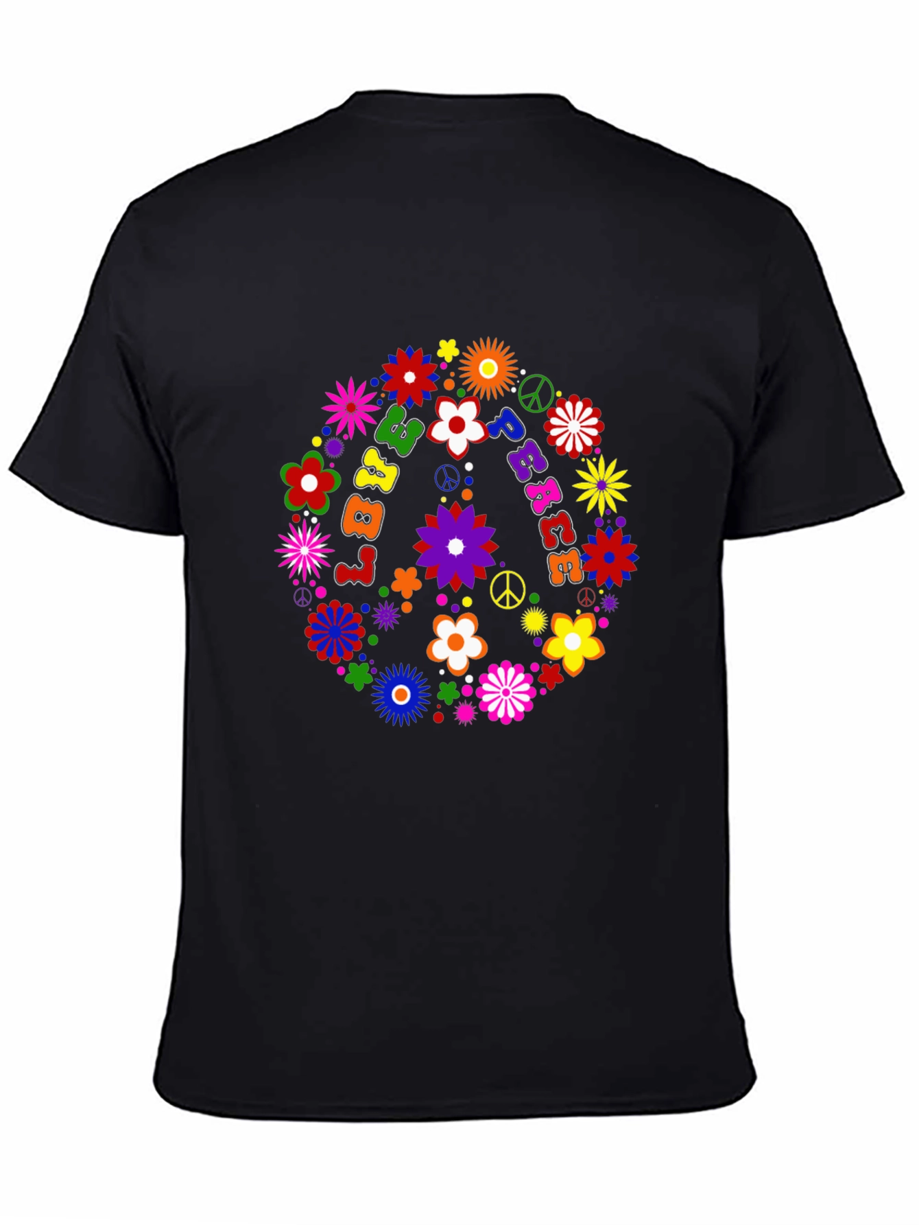 Peace Love Flowers Graphic Tee