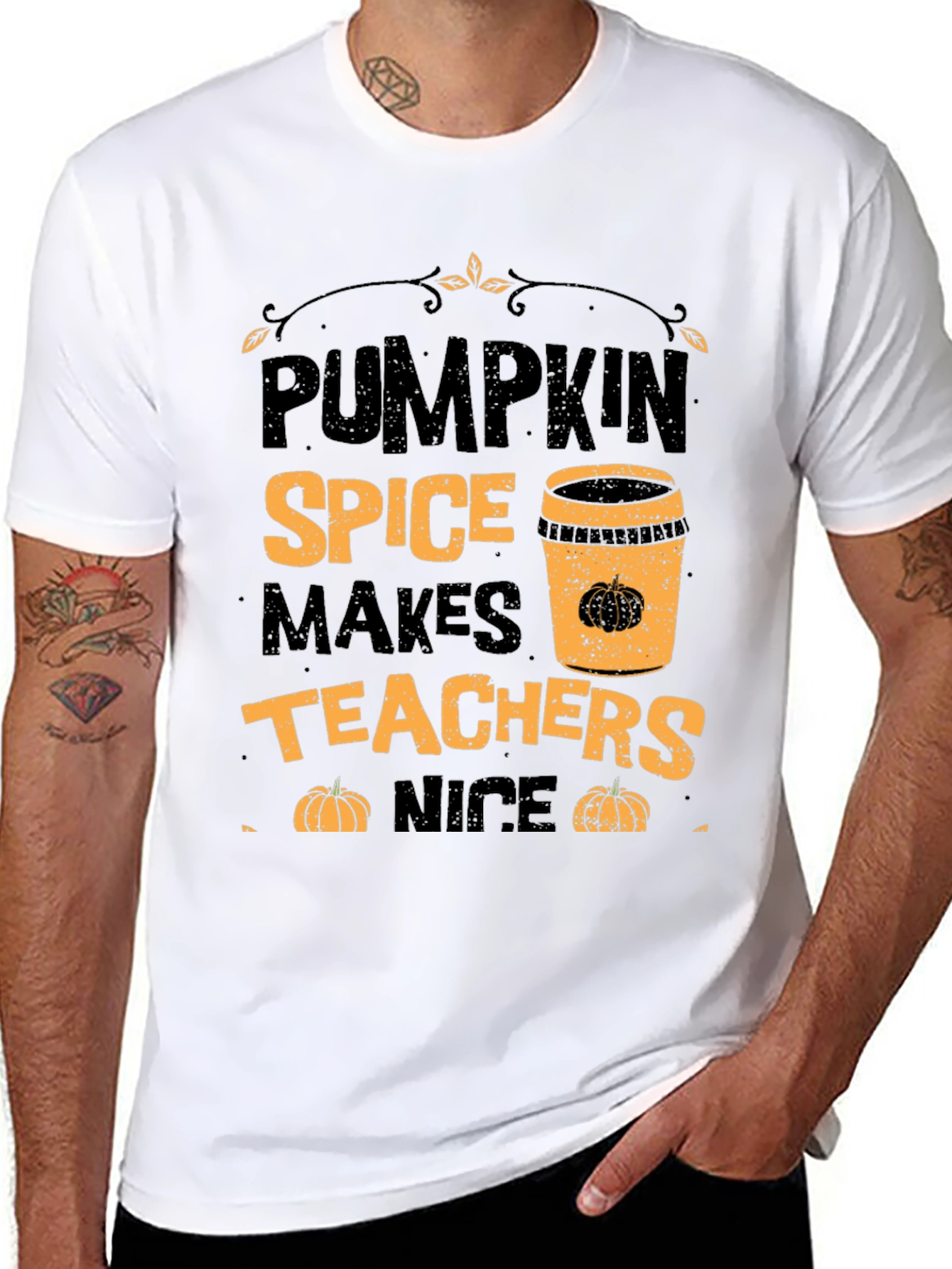 Pumpkin Spice Teacher T-Shirt
