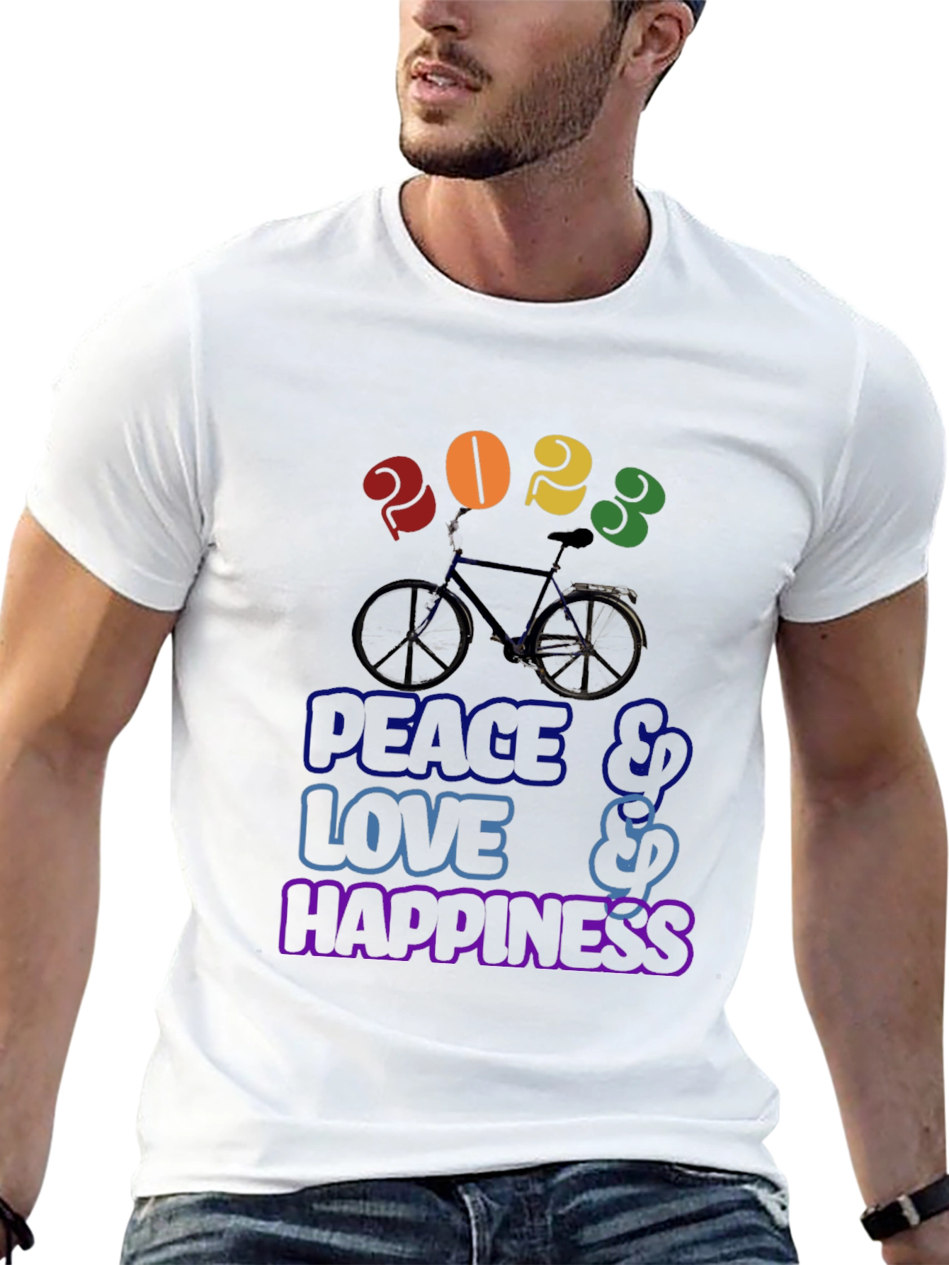 Peace Love Happiness 2023 T-Shirt