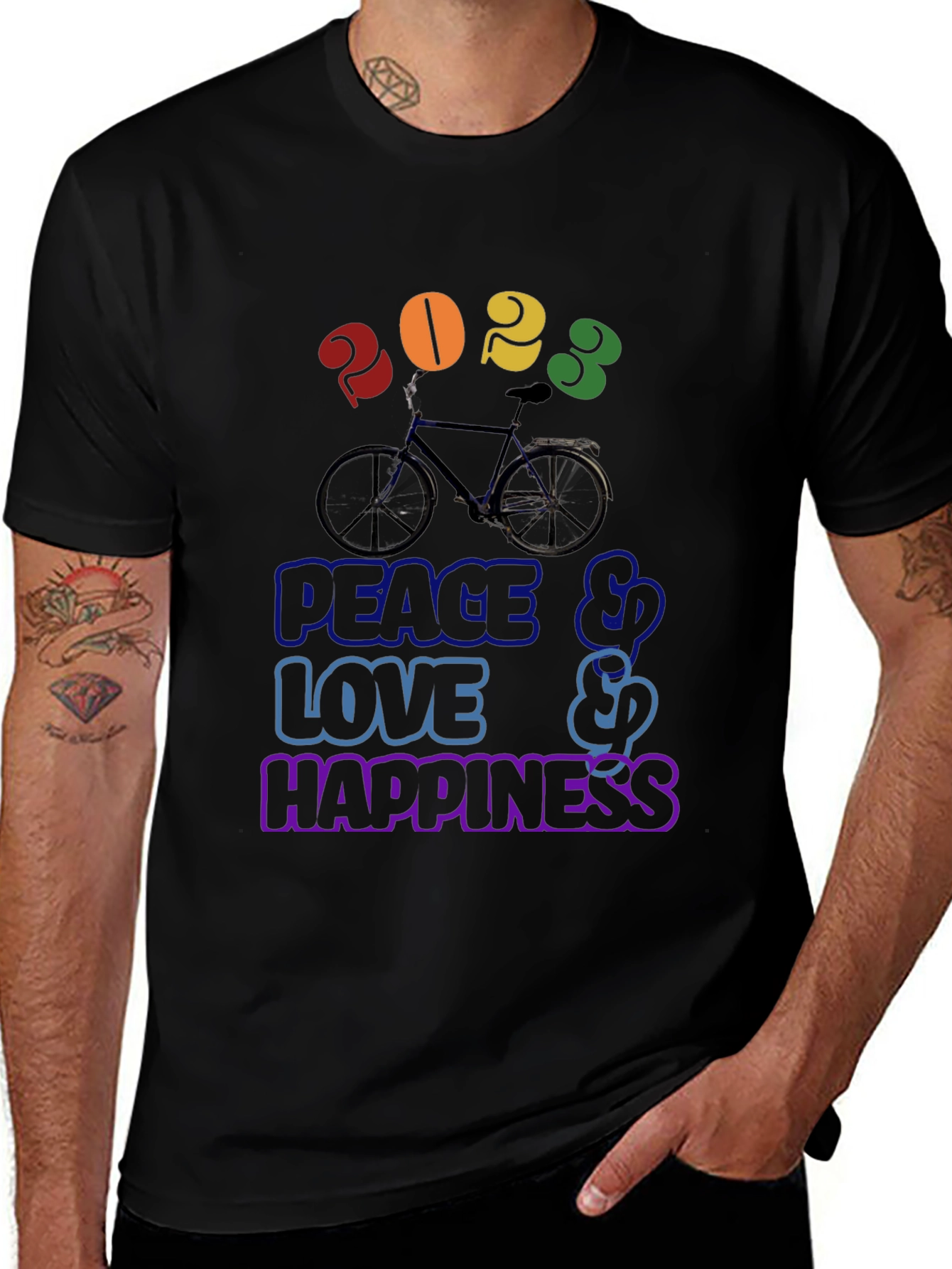 Peace Love Happiness 2023 T-Shirt