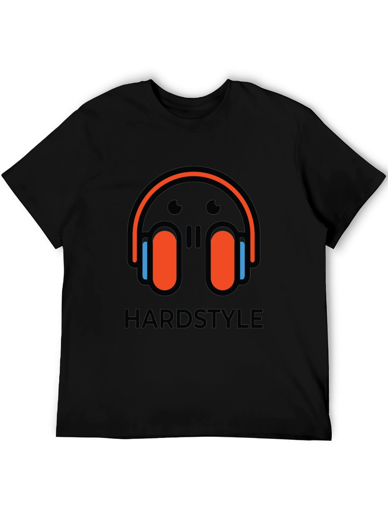 Hardstyle Headphones Graphic T-Shirt - Black
