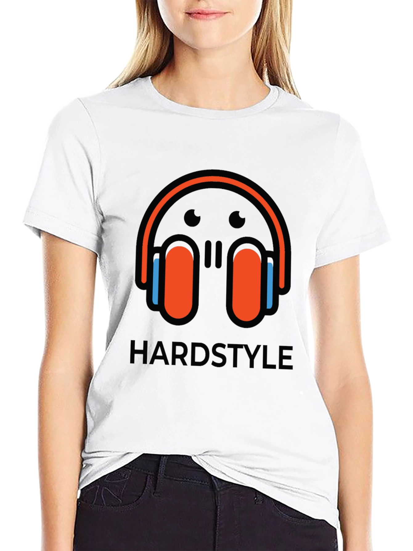 Hardstyle Headphones Graphic T-Shirt - Black