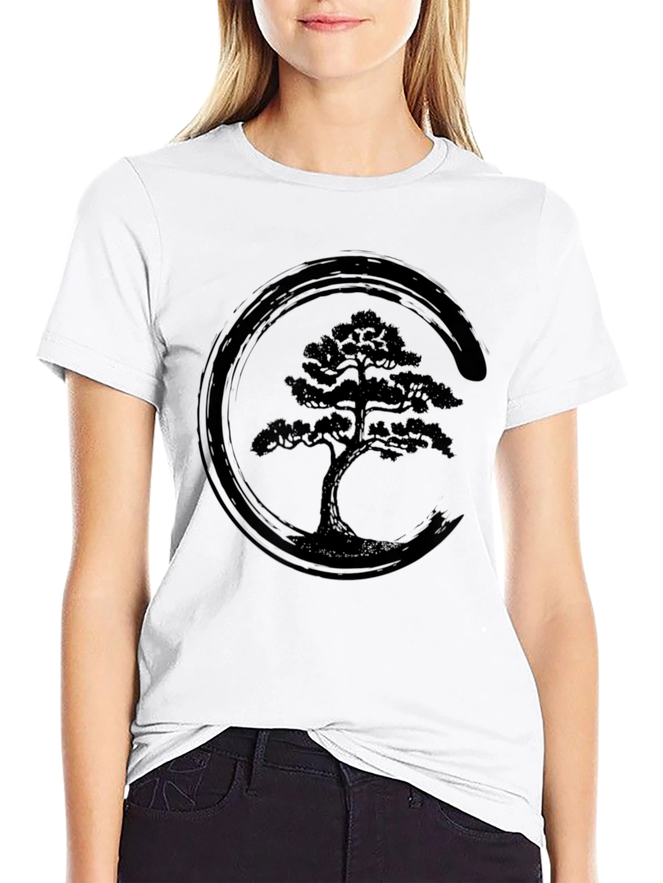 Zen Bonsai Tree T-Shirt - Unisex Crew Neck