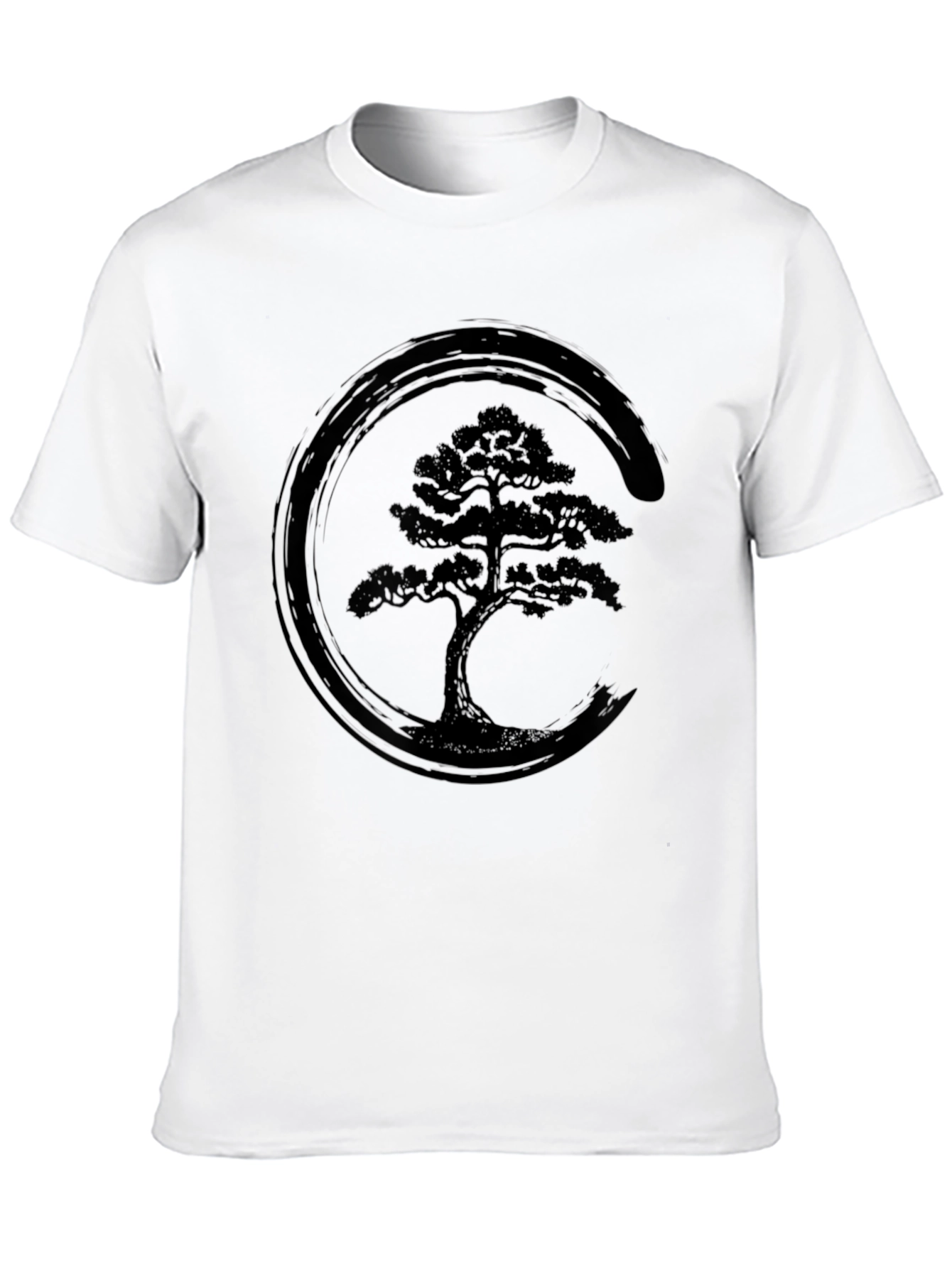 Zen Bonsai Tree T-Shirt - Unisex Crew Neck
