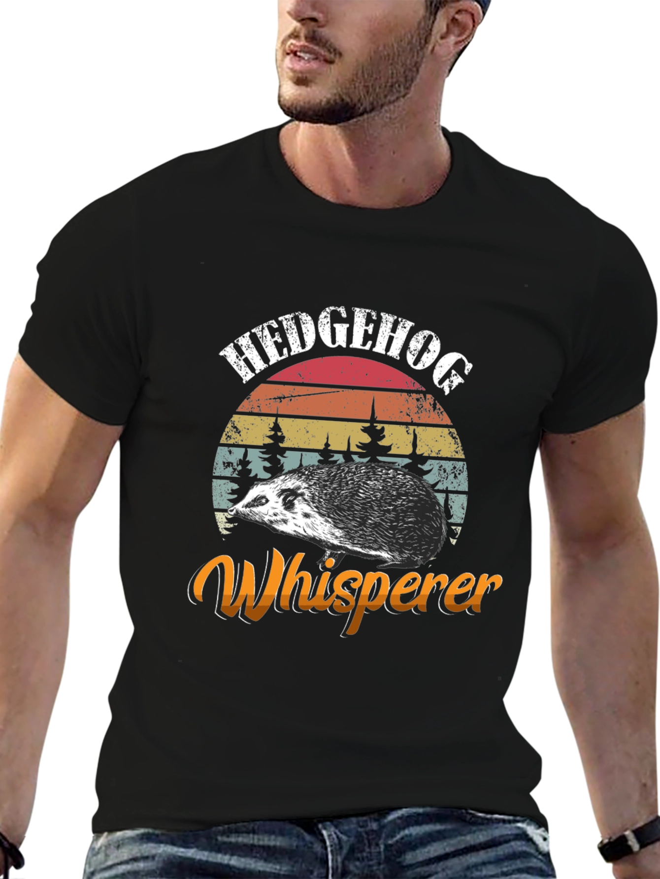 Hedgehog Whisperer Graphic Tee - Novelty Animal Shirt