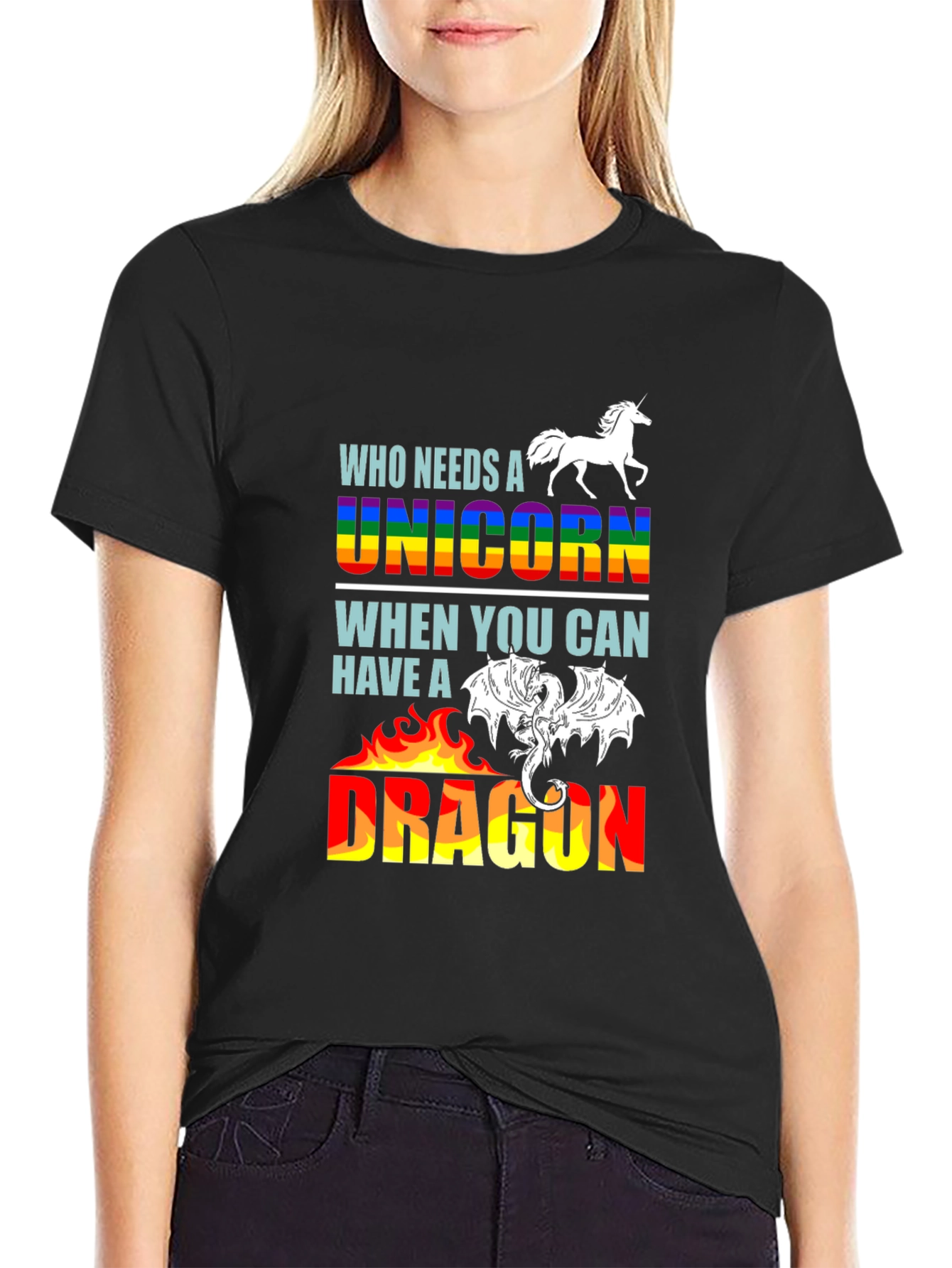 Unicorn or Dragon Graphic T-Shirt