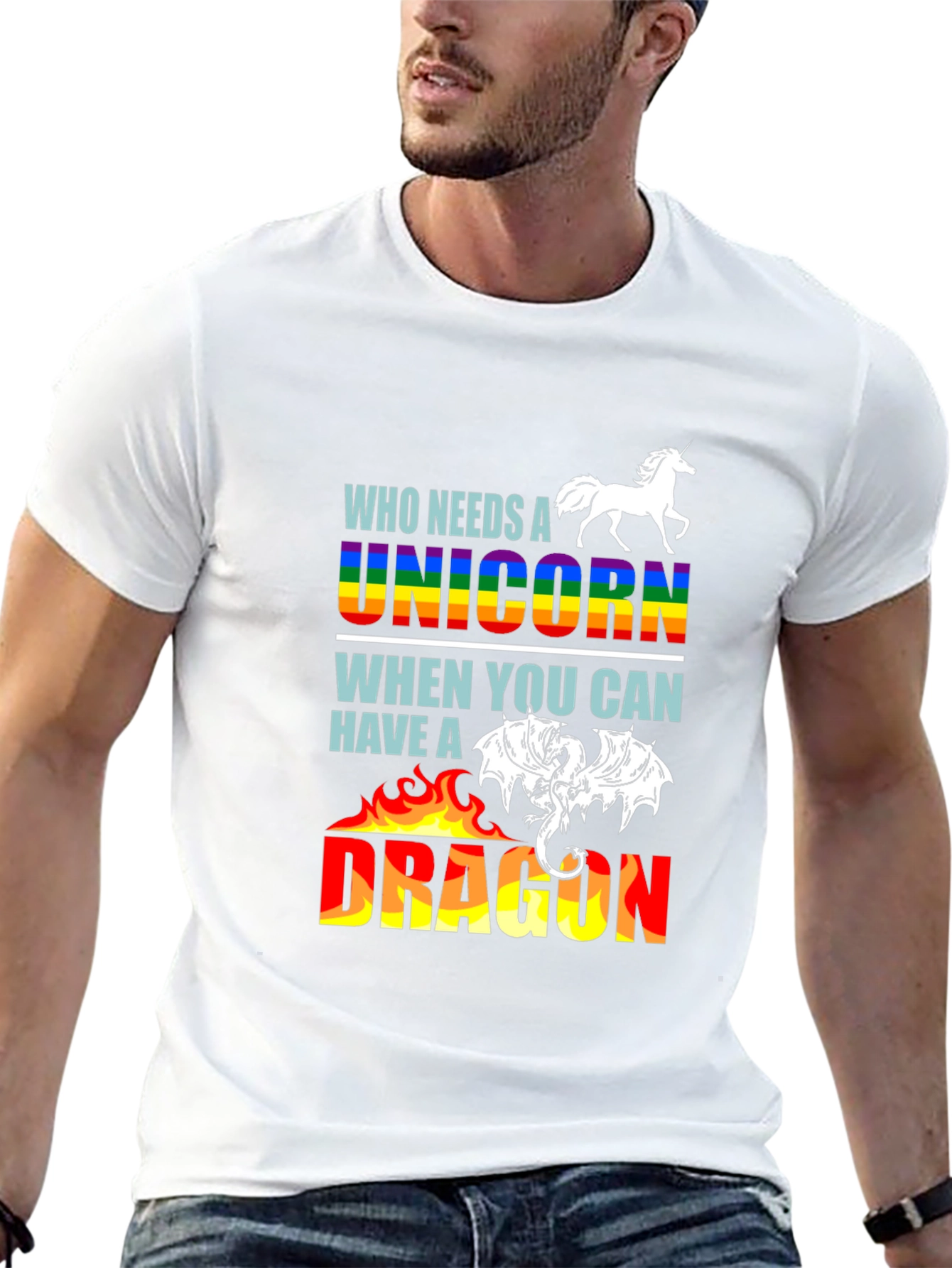 Unicorn or Dragon Graphic T-Shirt