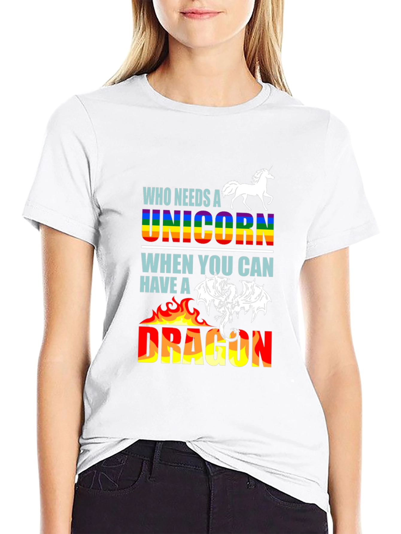 Unicorn or Dragon Graphic T-Shirt