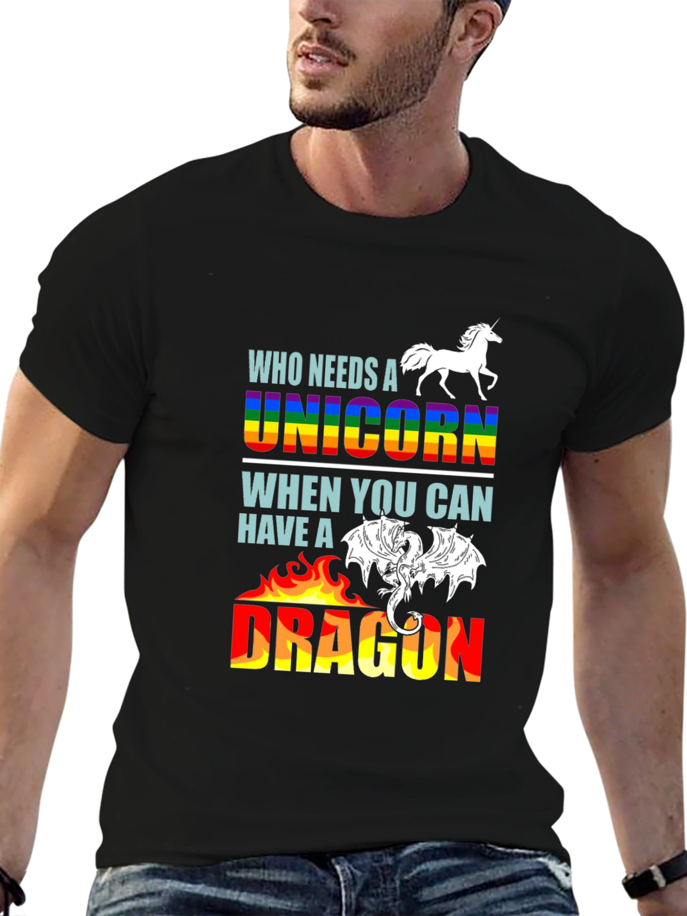 Unicorn or Dragon Graphic T-Shirt