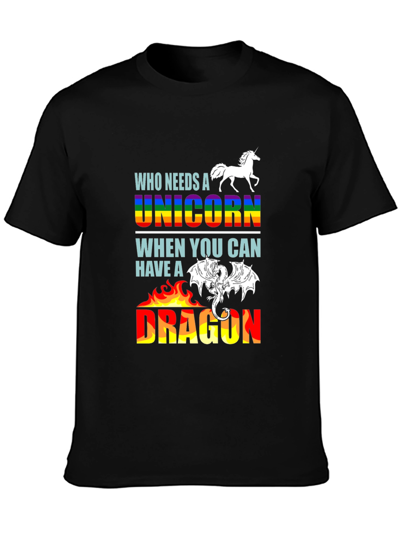 Unicorn or Dragon Graphic T-Shirt