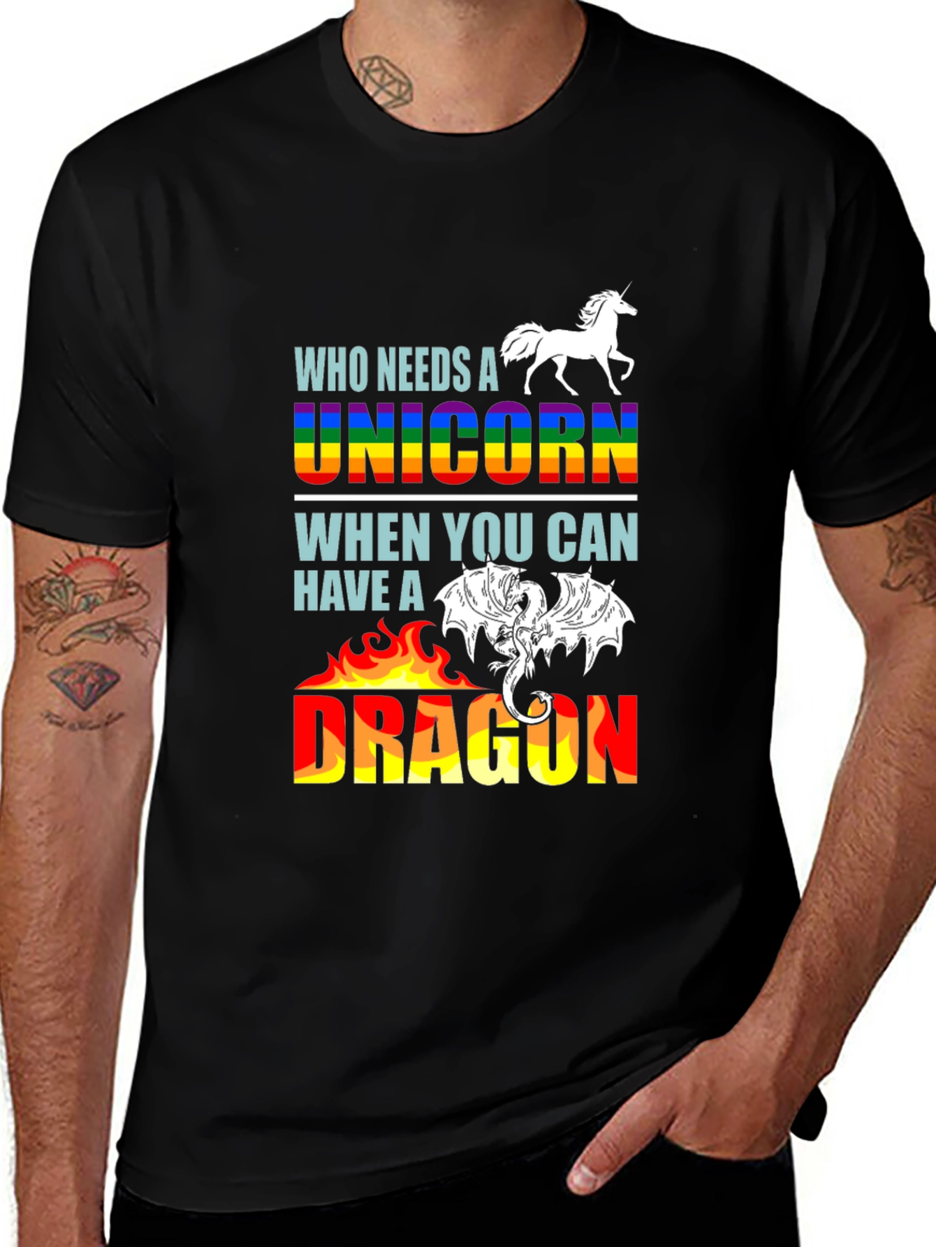 Unicorn or Dragon Graphic T-Shirt