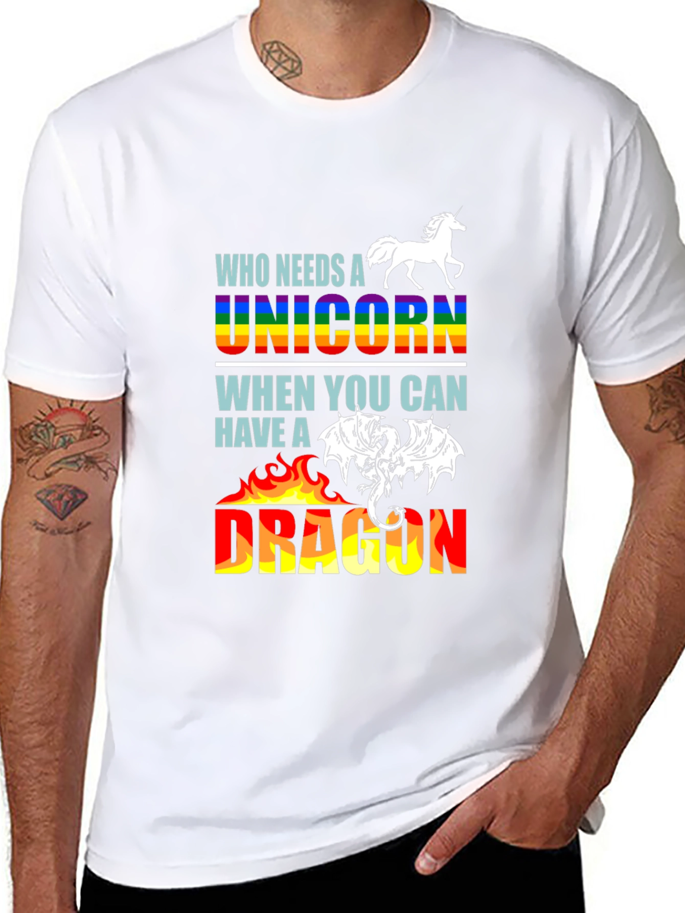 Unicorn or Dragon Graphic T-Shirt